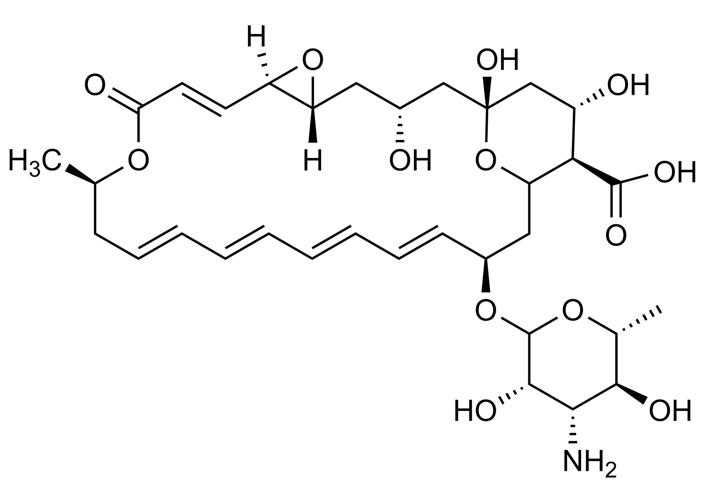 Pimaricin molecular structure reference standard for LC-MS/MS and GC-MS