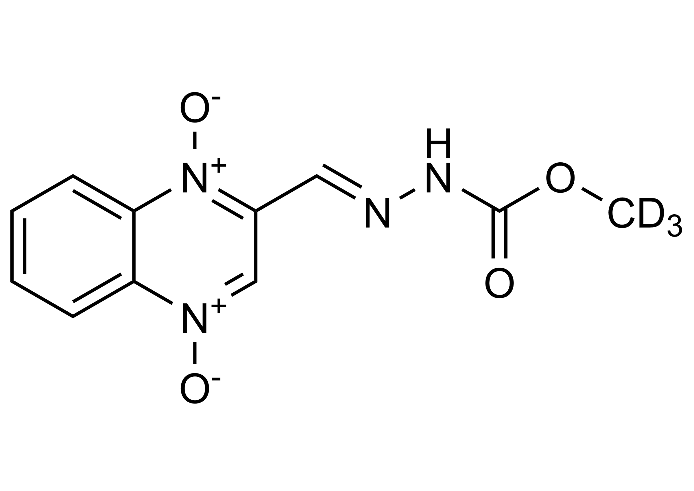 Carbadox D3 reference standard molecular structure for LC-MS/MS and GC-MS analysis