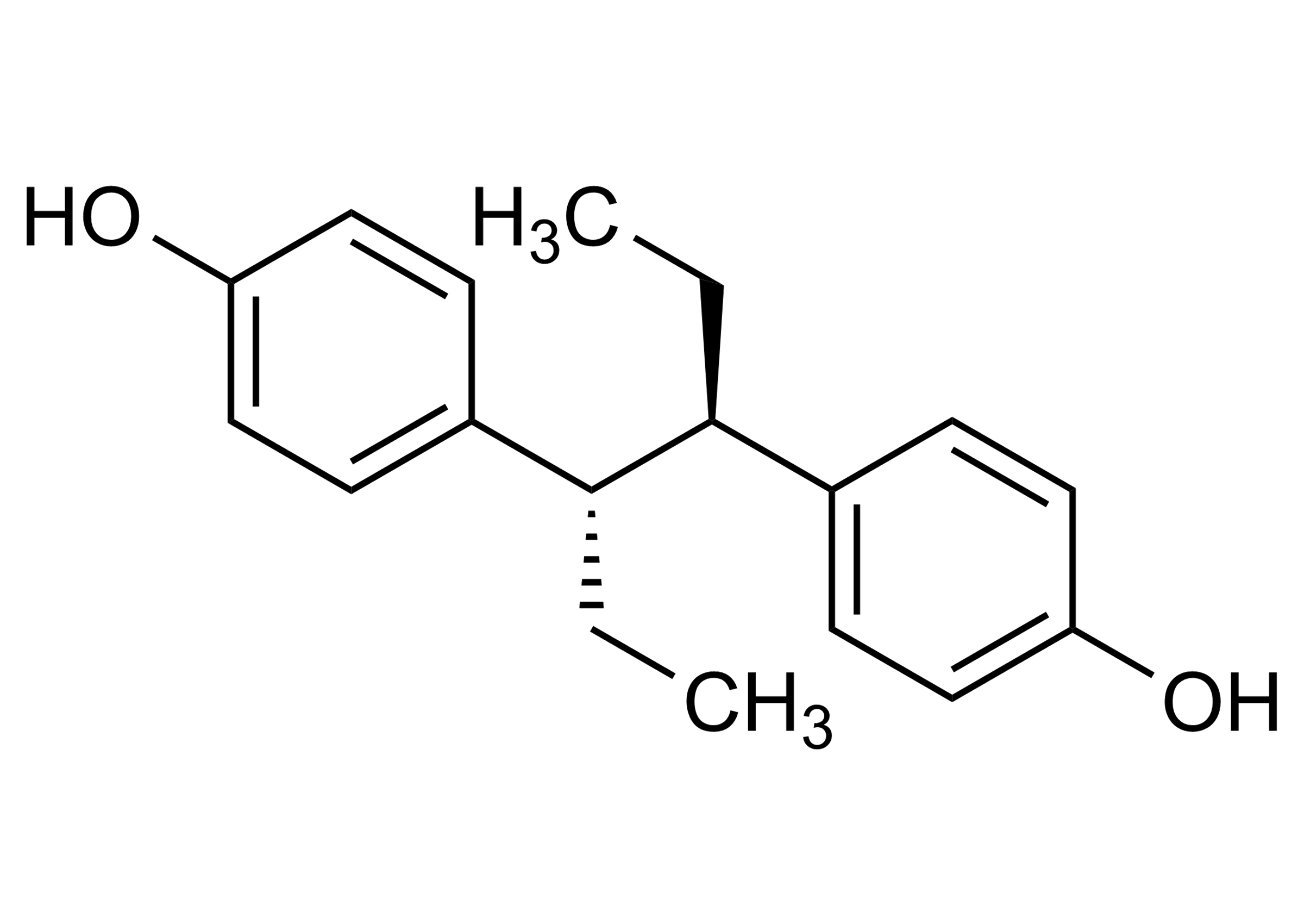 Hexestrol Reference Standard – Molecular Structure, CAS 84-16-2 Hexestrol reference standard (CAS 84-16-2) molecular structure for LC-MS/MS and GC-MS