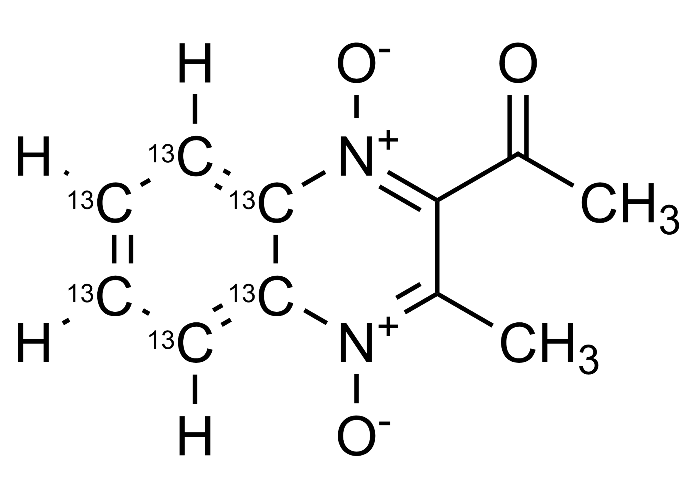 Mequindox-13C6 molecular structure reference standard for LC-MS/MS and GC-MS