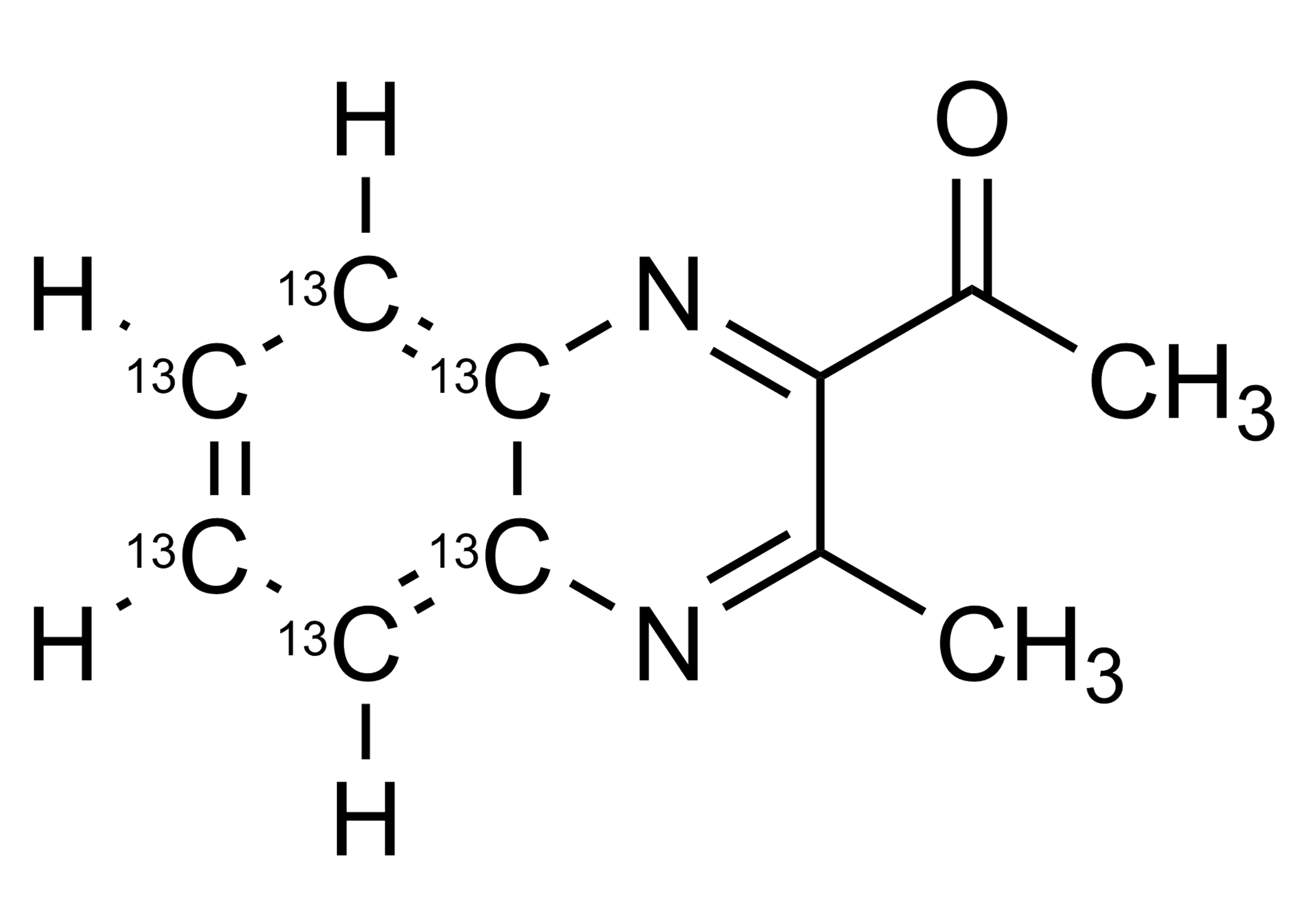 Desoxy Mequindox 13C6 Reference Standard Molecular Structure Desoxy Mequindox 13C6 molecular structure reference standard for LC-MS/MS and GC-MS residue analysis