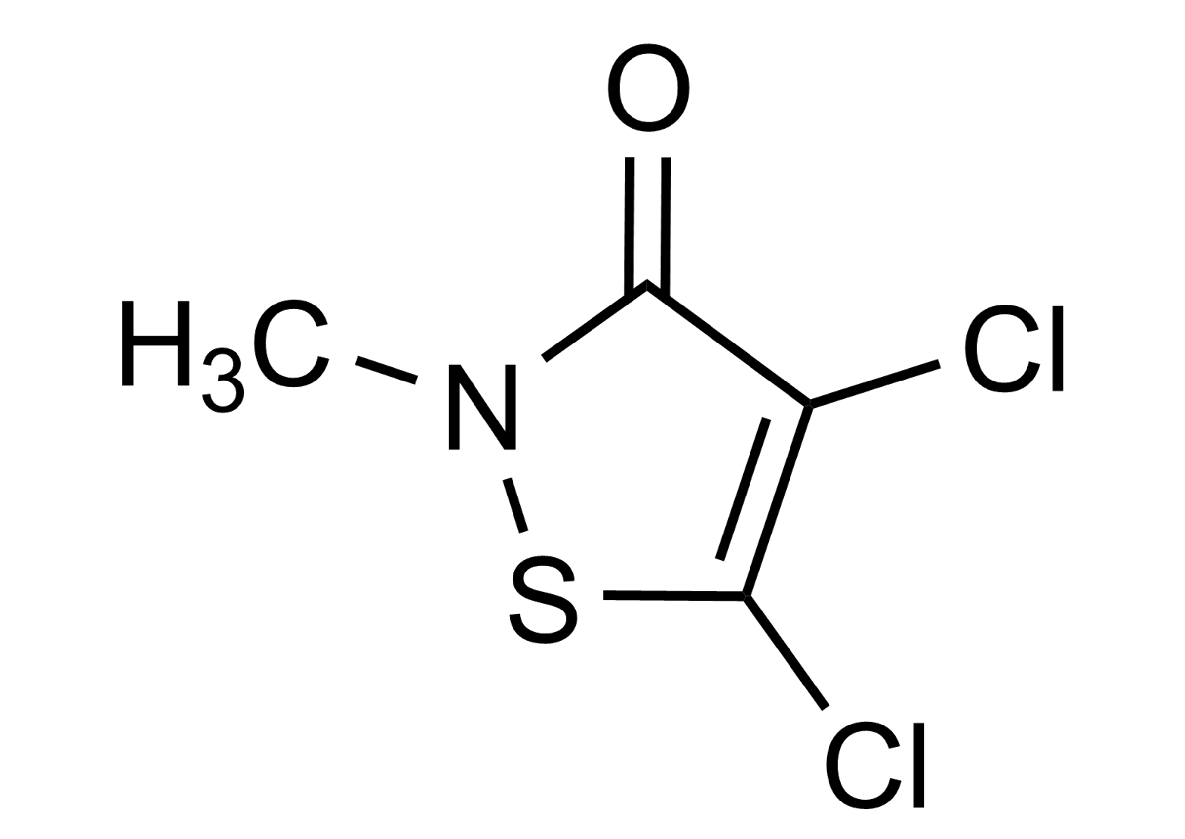4,5-Dichloro-2-methyl-4-isothiazolin-3-one reference standard molecular structure