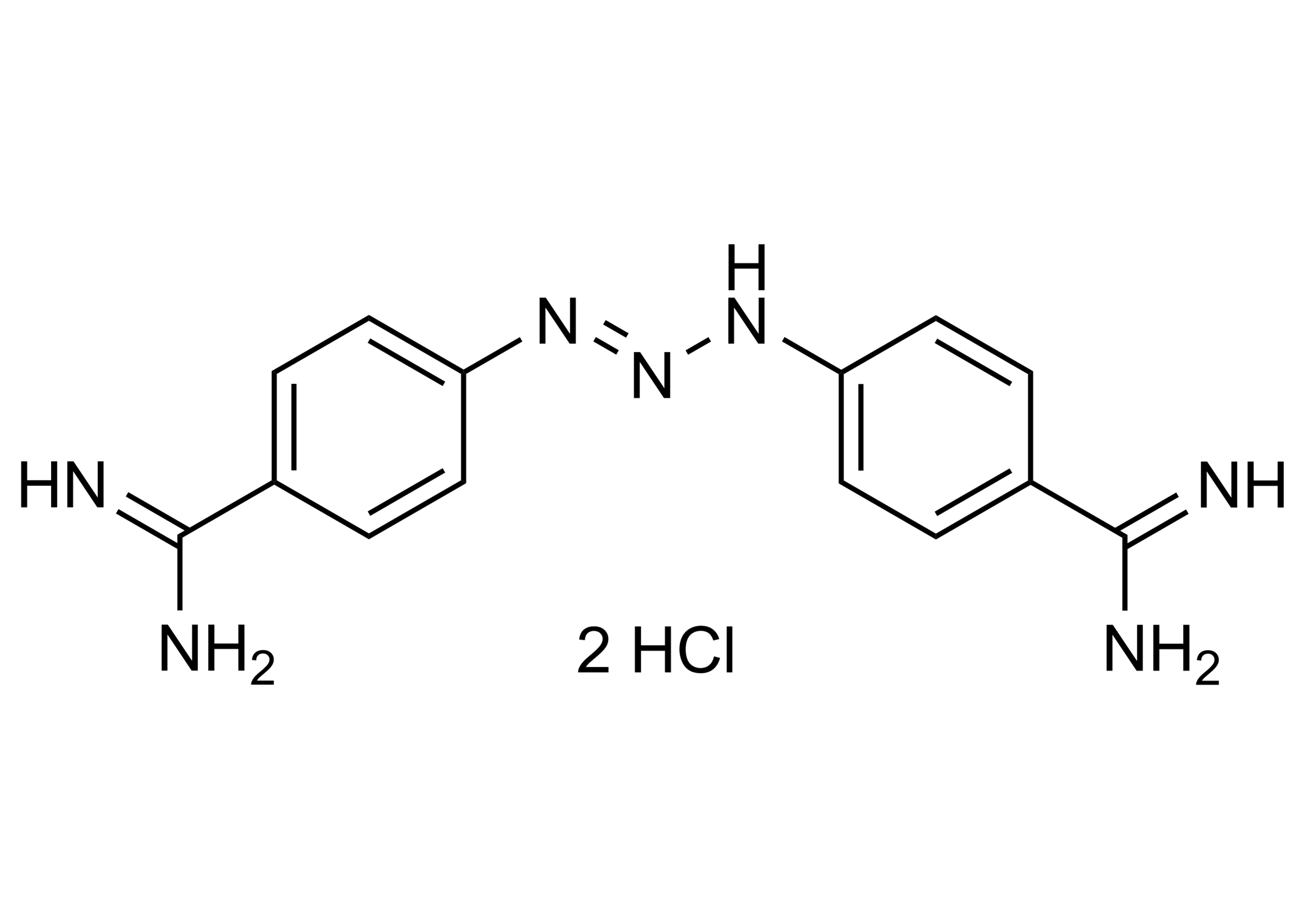Diminazene 2 HCl Reference Standard Structure Diminazene 2 HCl reference standard molecular structure - CAS 31384-83-5