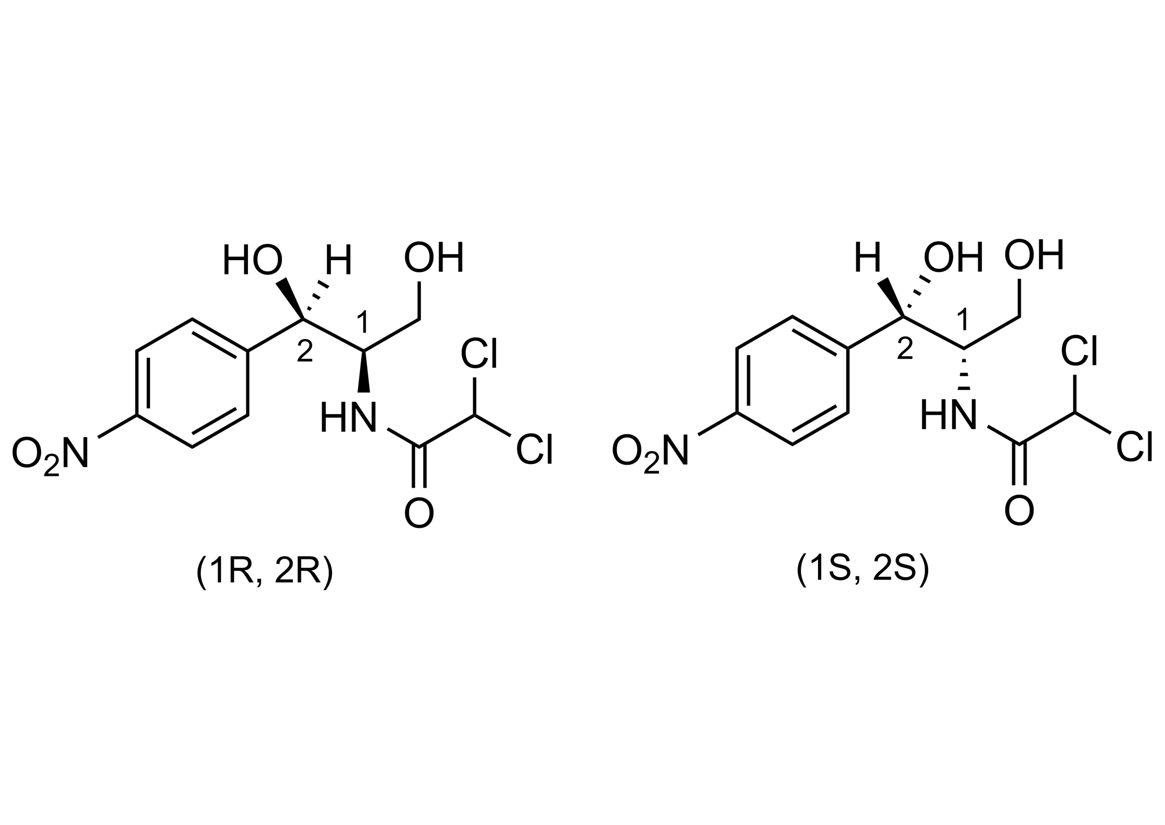 threo-Chloramphenicol Reference Standard Structure - CAS 56-75-7 threo-Chloramphenicol reference standard molecular structure (CAS 56-75-7)