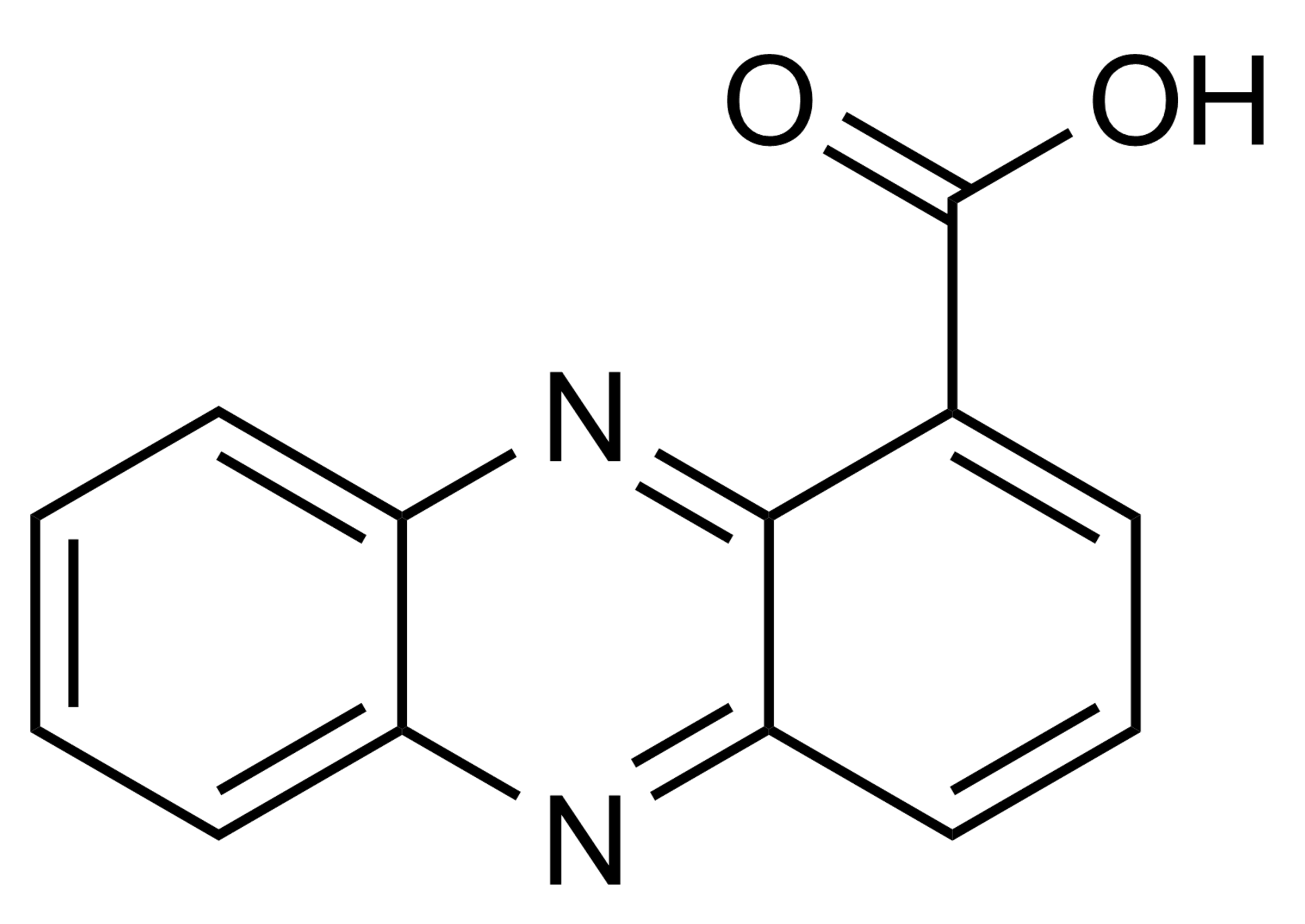 Phenazine-1-carboxylic acid Tubermycin B reference standard molecular structure for LC-MS/MS and GC-MS calibration