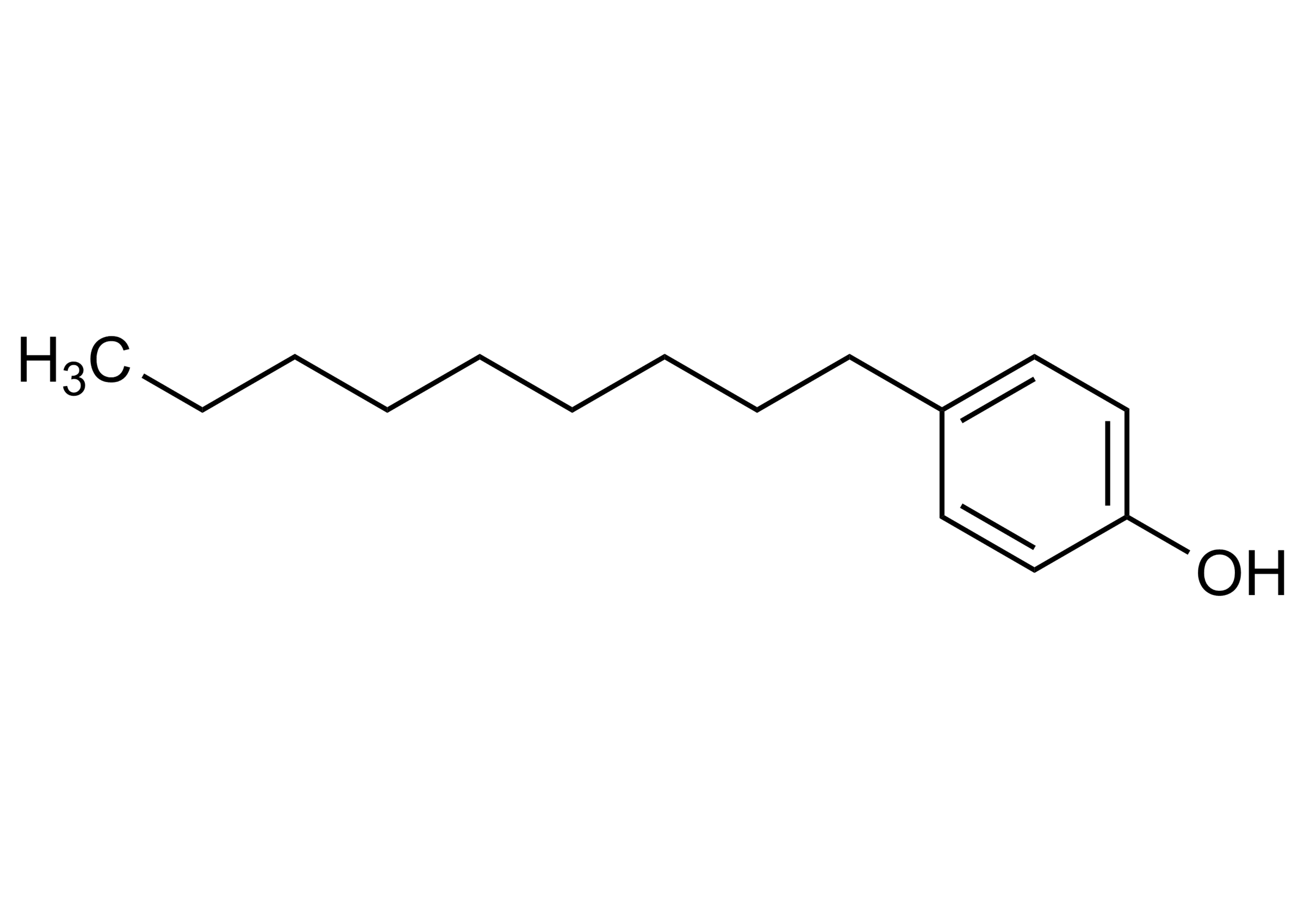 4-n-Nonylphenol reference standard molecular structure (CAS 104-40-5)