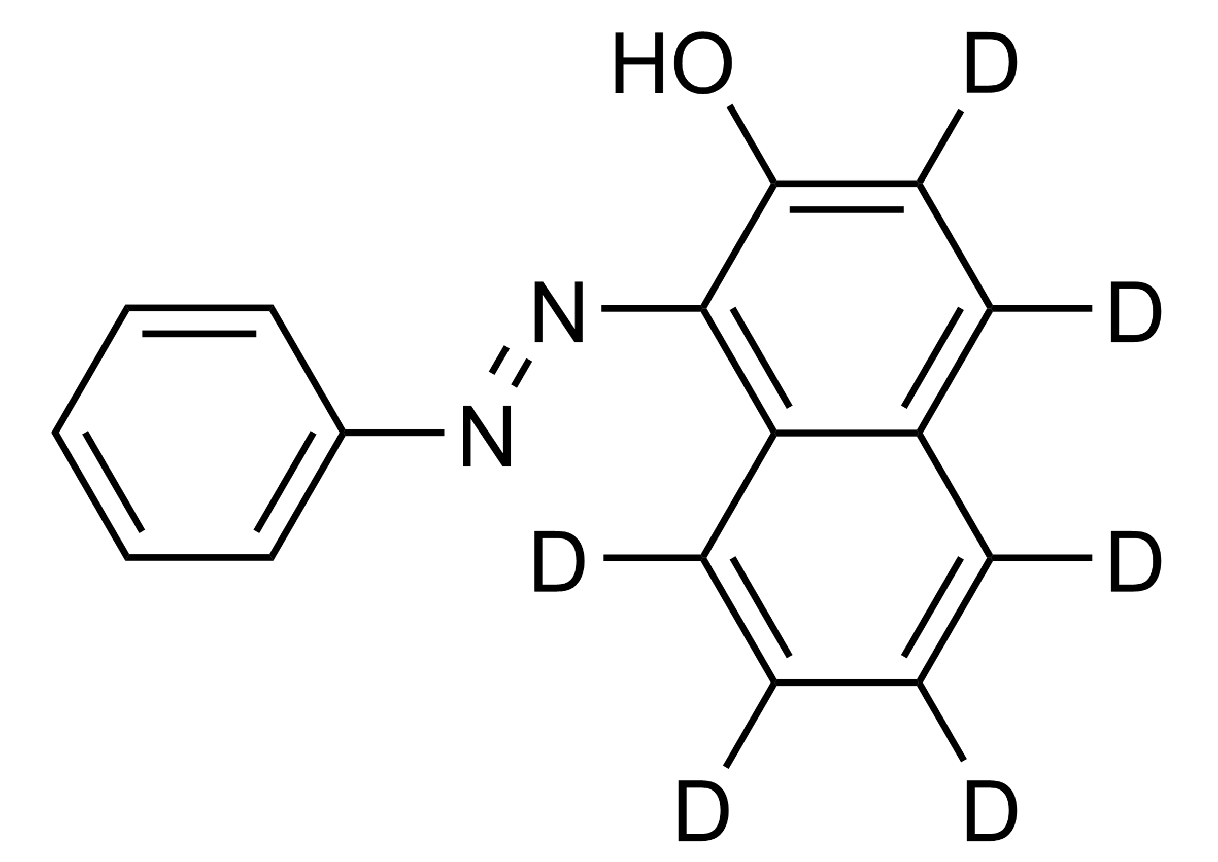 Sudan I D6 Reference Standard Structure Sudan I D6 reference standard molecular structure CAS 1014689-14-5