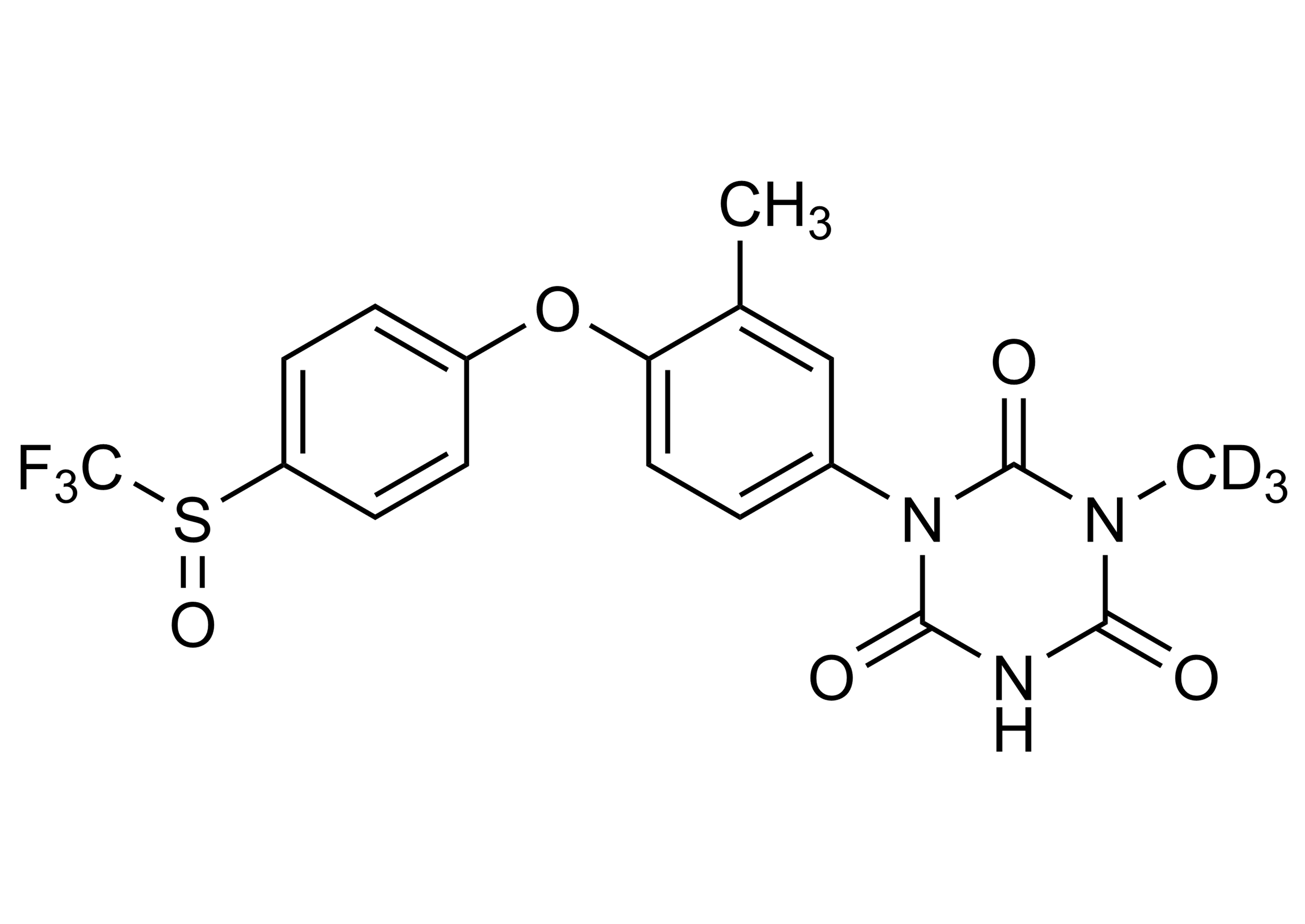 Toltrazuril sulfoxide-D3 Reference Standard Structure OP215 Toltrazuril sulfoxide-D3 molecular structure reference standard for LC-MS/MS and GC-MS
