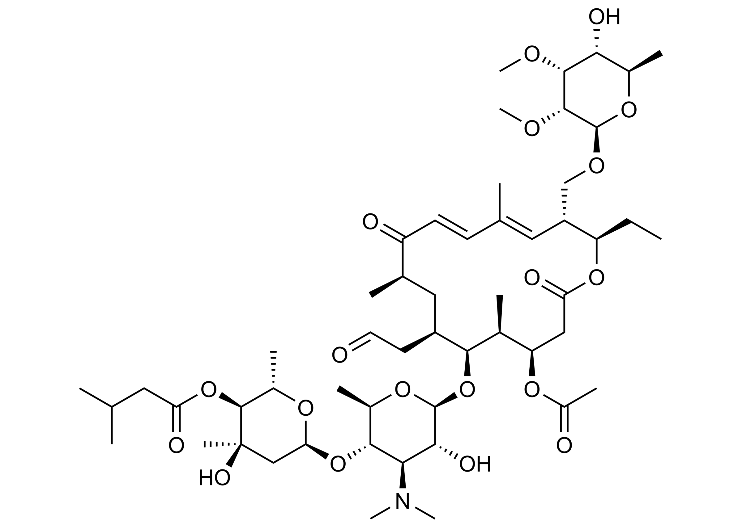 Tylvalosin Reference Standard Structure Tylvalosin reference standard molecular structure (CAS 63409-12-1)