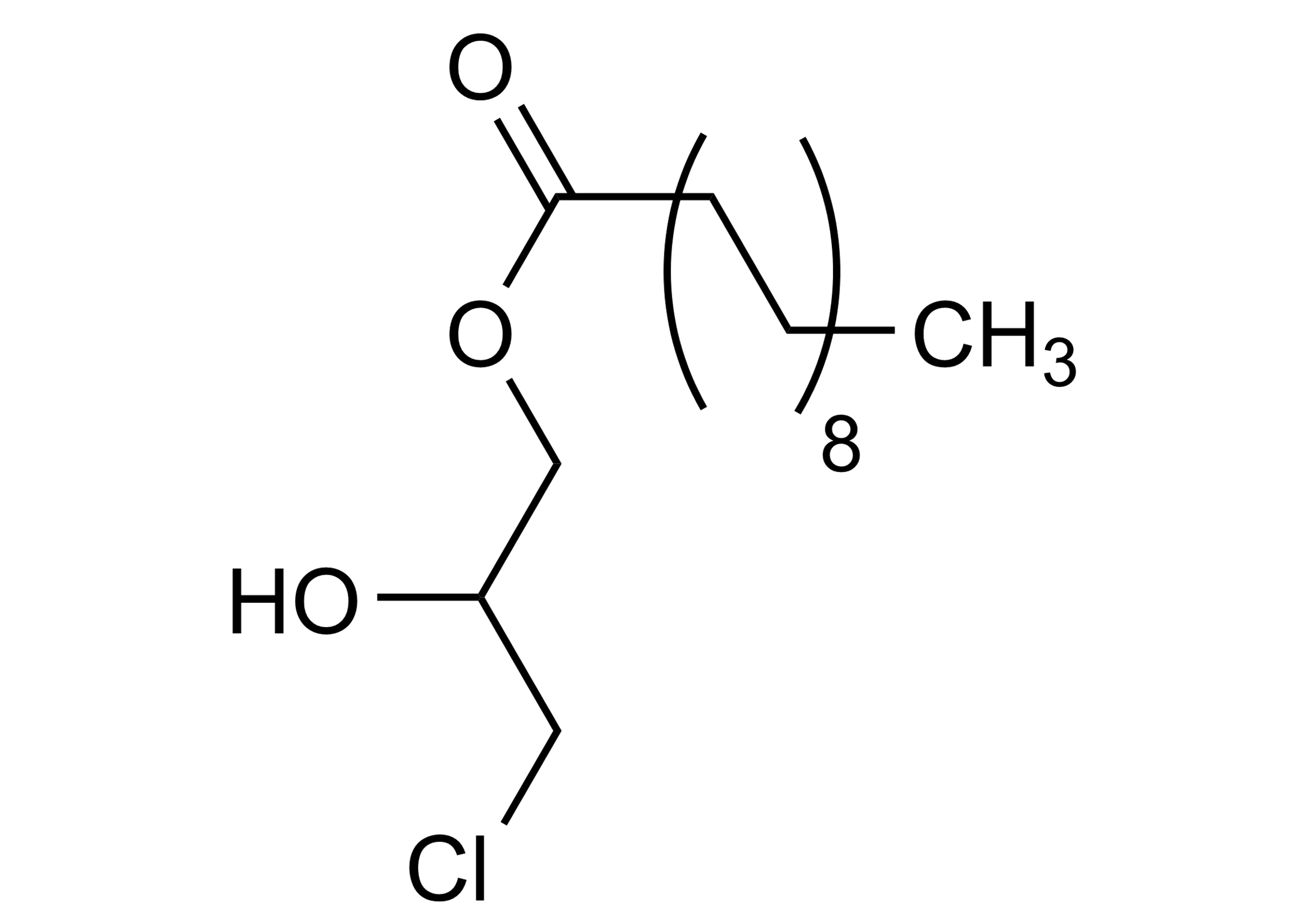 3-Chloro-1,2-propanediol 1-Stearate reference standard molecular structure (CAS 22094-20-8)