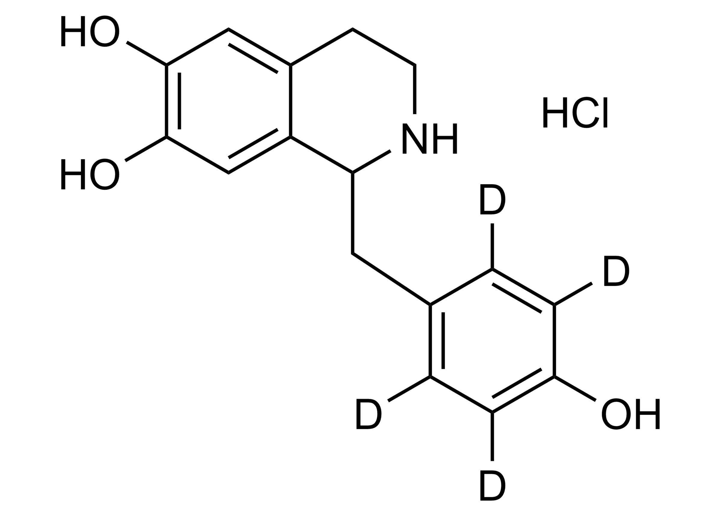 Higenamine D4 HCl reference standard structure - WITEGA Laboratorien Berlin-Adlershof GmbH