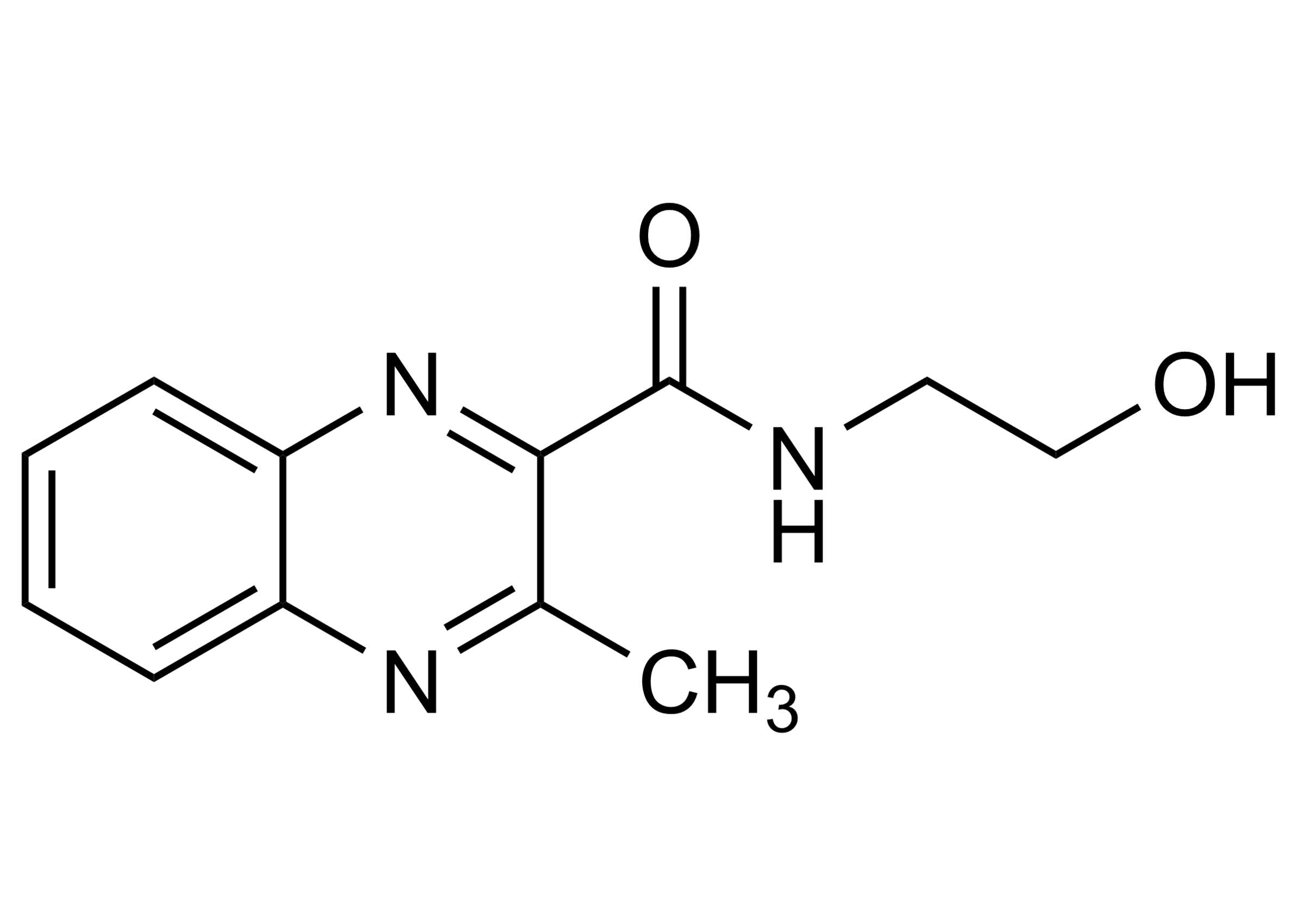 Bisdesoxy Olaquindox Reference Standard Structure Bisdesoxy Olaquindox reference standard molecular structure (CAS 104634-22-2)
