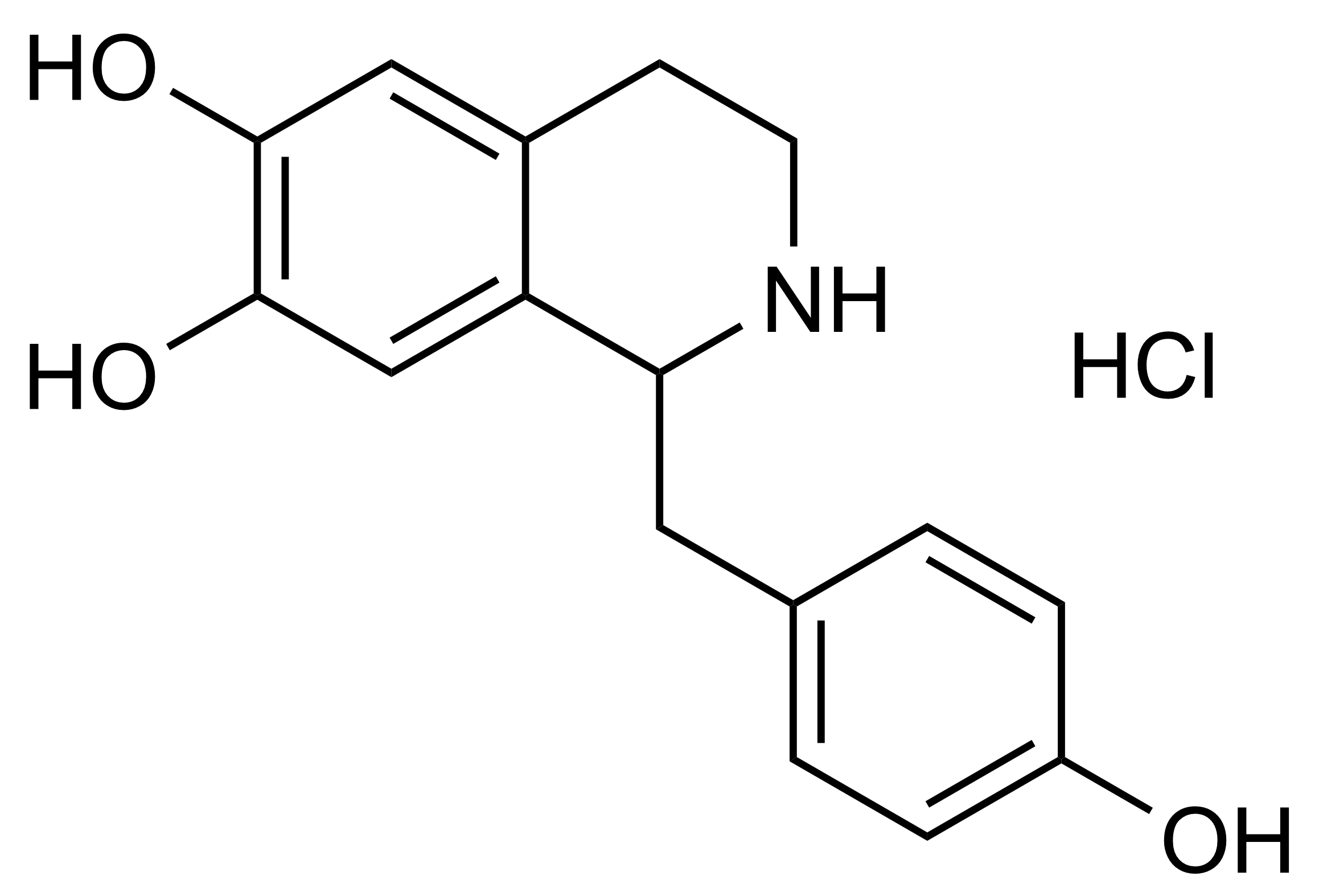 Higenamine HCl reference standard molecular structure for LC-MS/MS and GC-MS calibration