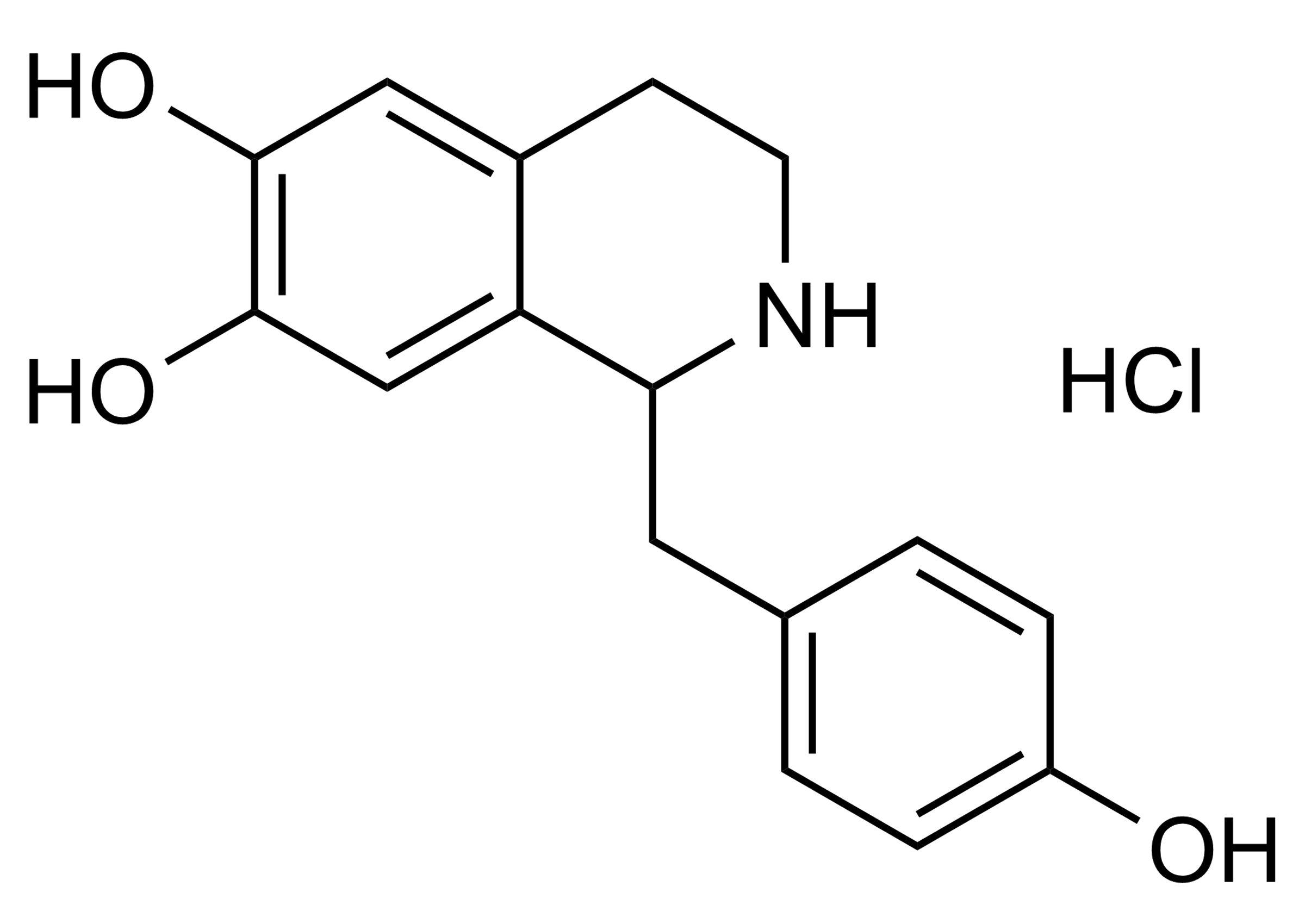 Higenamine HCl Reference Standard Molecular Structure Higenamine HCl reference standard molecular structure for LC-MS/MS and GC-MS calibration