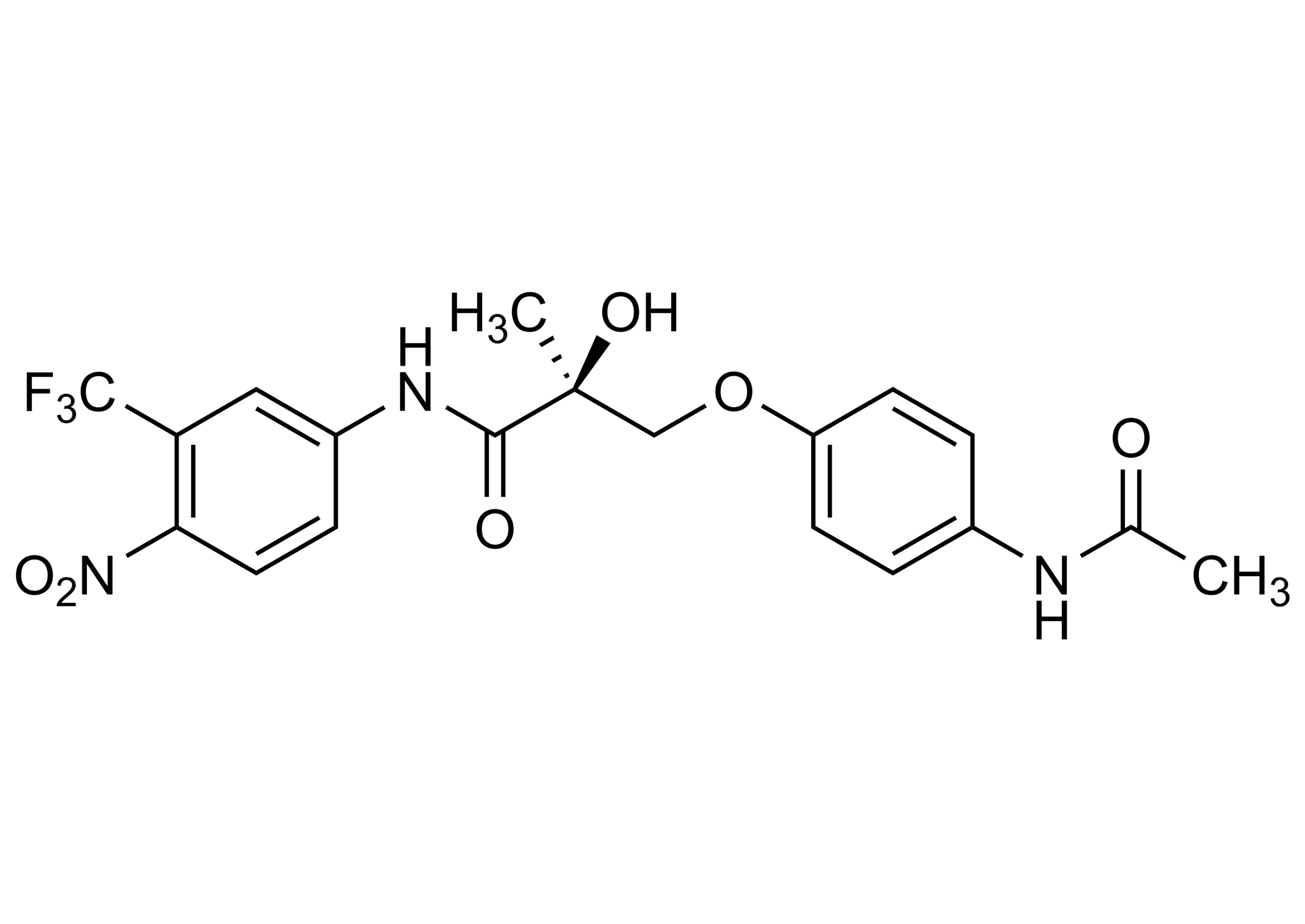 Andarine molecular structure reference standard for LC-MS/MS and GC-MS