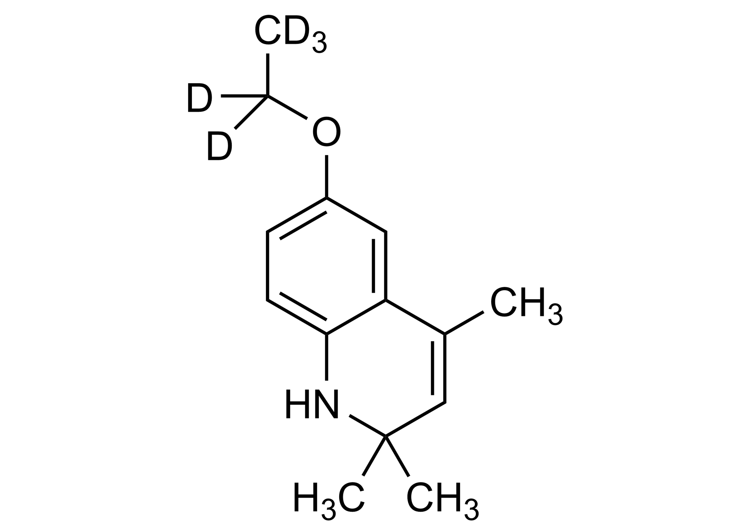Ethoxyquin D5 Reference Standard Molecular Structure Ethoxyquin D5 reference standard molecular structure for LC-MS/MS and GC-MS quantification