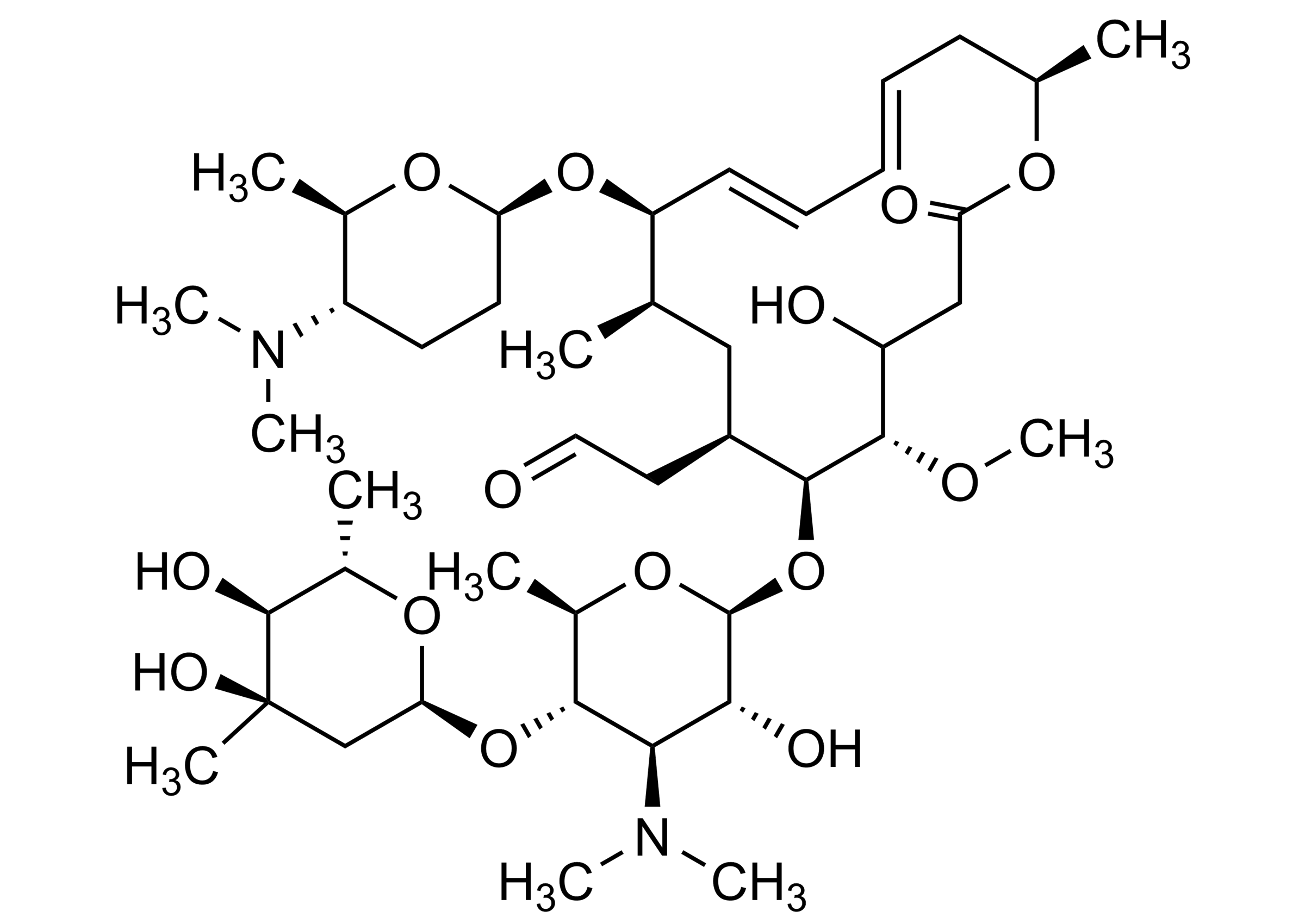 Spiramycin I Reference Standard - Molecular Structure Spiramycin I reference standard molecular structure (CAS 24916-50-5) for LC-MS/MS and GC-MS