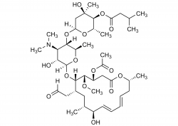 Josamycin Reference Standard Structure - CAS 16846-24-5 Josamycin reference standard molecular structure for LC-MS/MS and GC-MS analysis (CAS 16846-24-5)