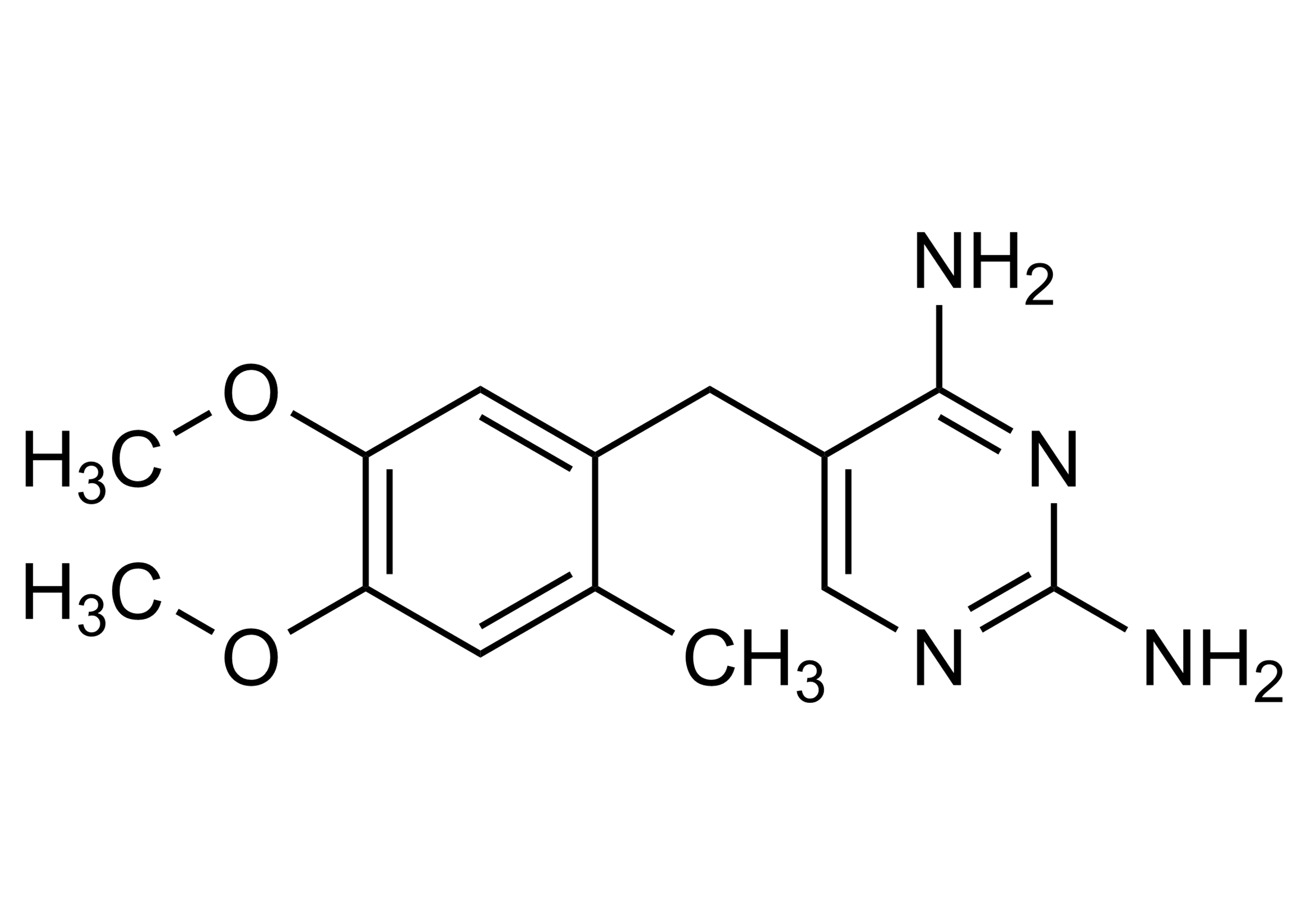 Ormetoprim reference standard molecular structure (CAS 6981-18-6)