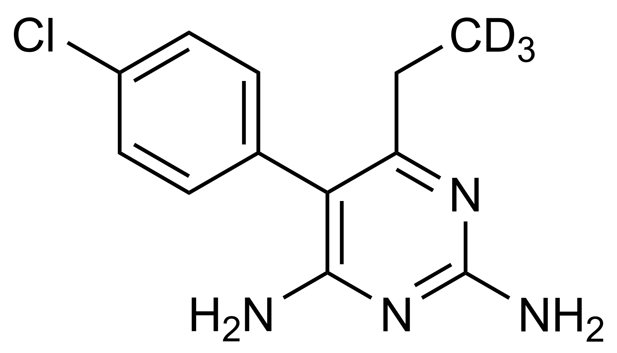 Pyrimethamin D3 reference standard molecular structure CAS 1189936-99-9