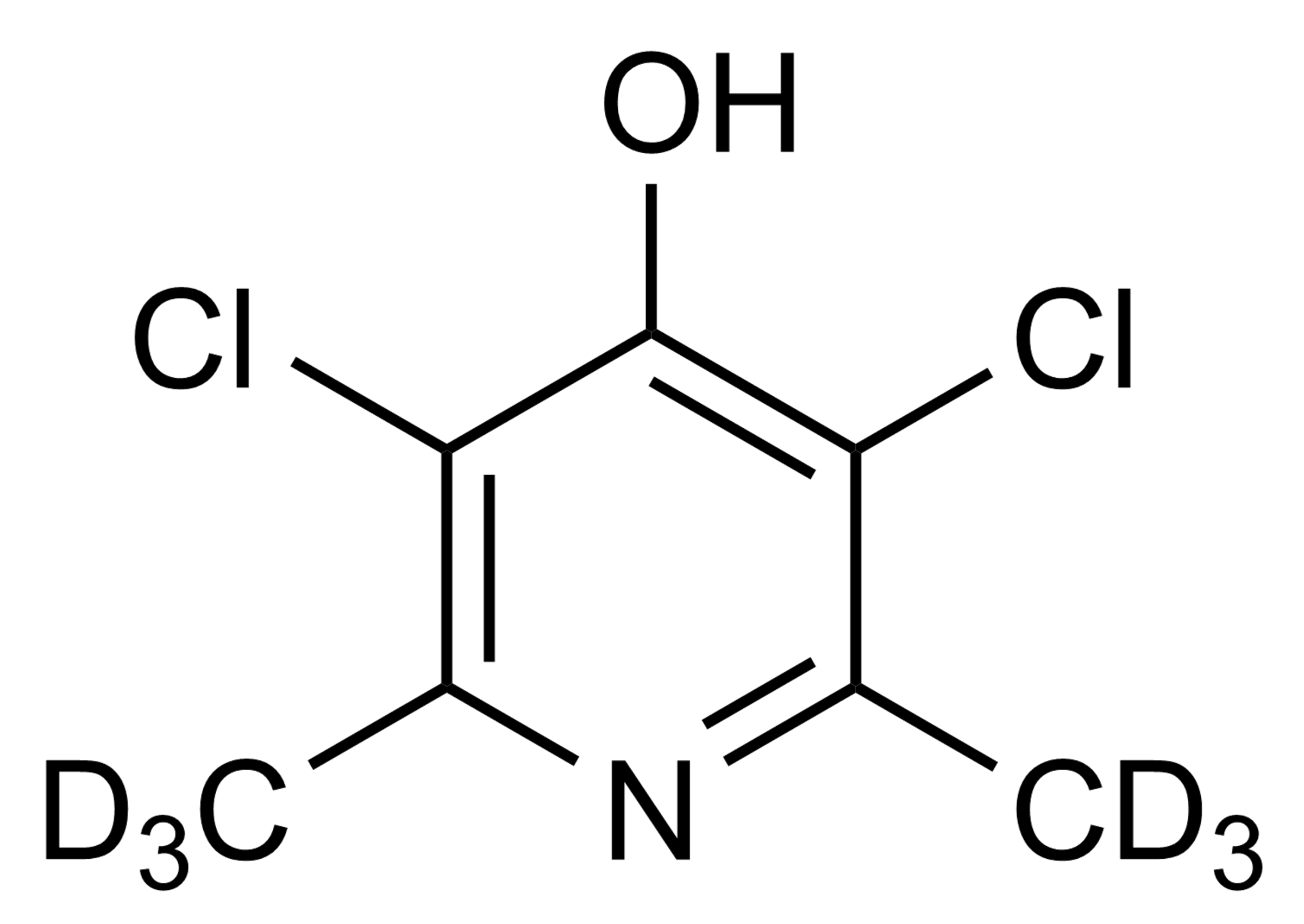 Clopidol D6 reference standard molecular structure for LC-MS/MS and GC-MS quantification