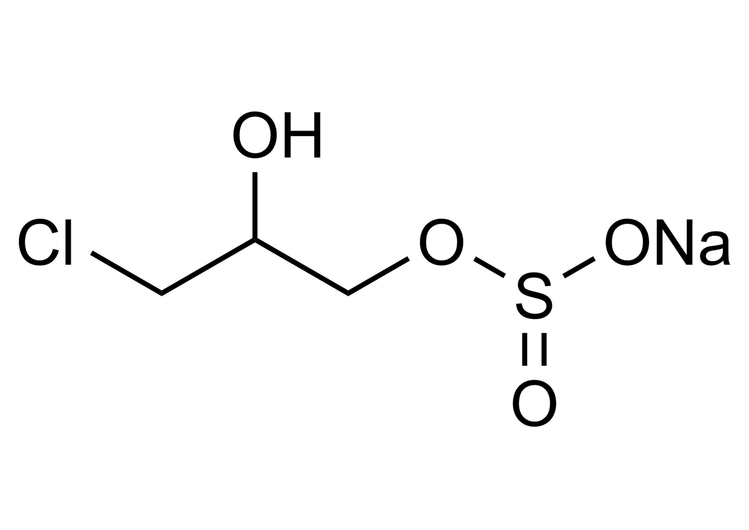 3-MCPD sulfite sodium salt reference standard molecular structure