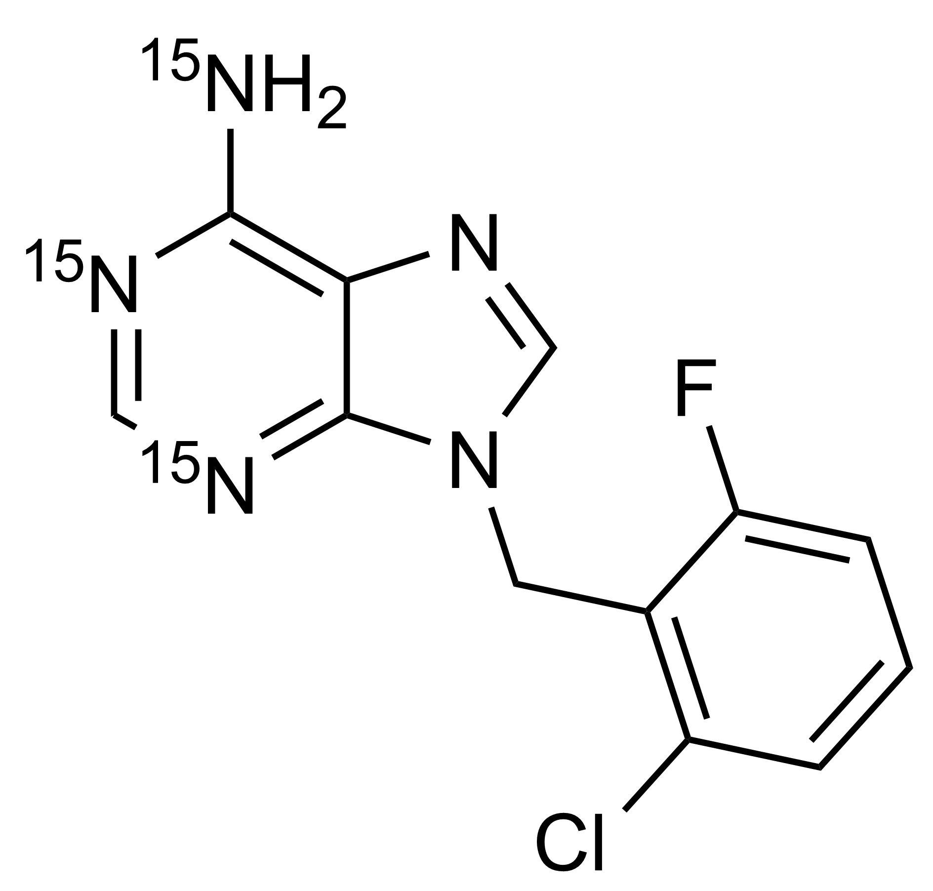 Arprinocid 15N3 Reference Standard Structure Arprinocid 15N3 reference standard molecular structure for LC-MS/MS and GC-MS analysis