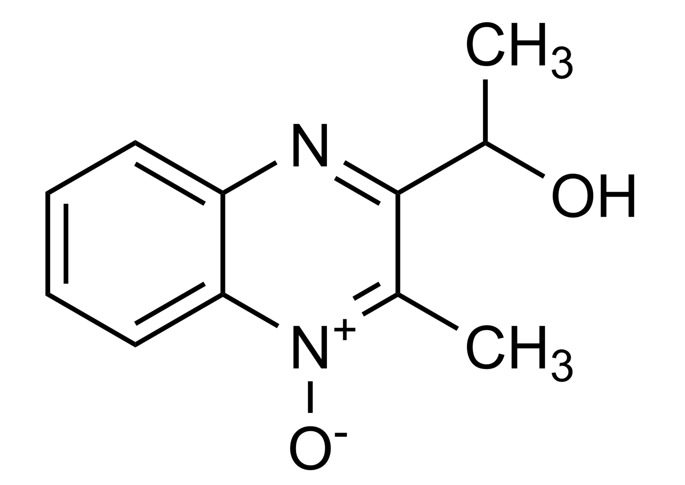Molecular structure of 2 isoethanol 1 desoxy mequindox reference standard for LC-MS/MS and GC-MS quantification