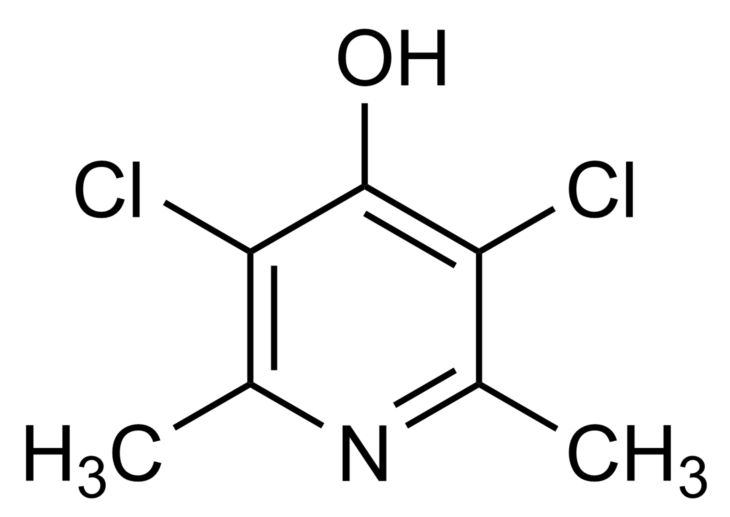 Clopidol reference standard molecular structure (CAS 2971-90-6)
