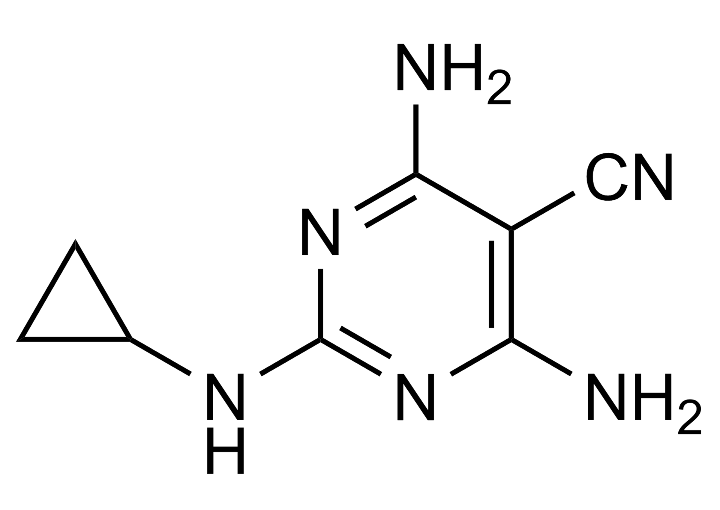Dicyclanil Reference Standard Molecular Structure Dicyclanil reference standard molecular structure for LC-MS/MS and GC-MS analysis