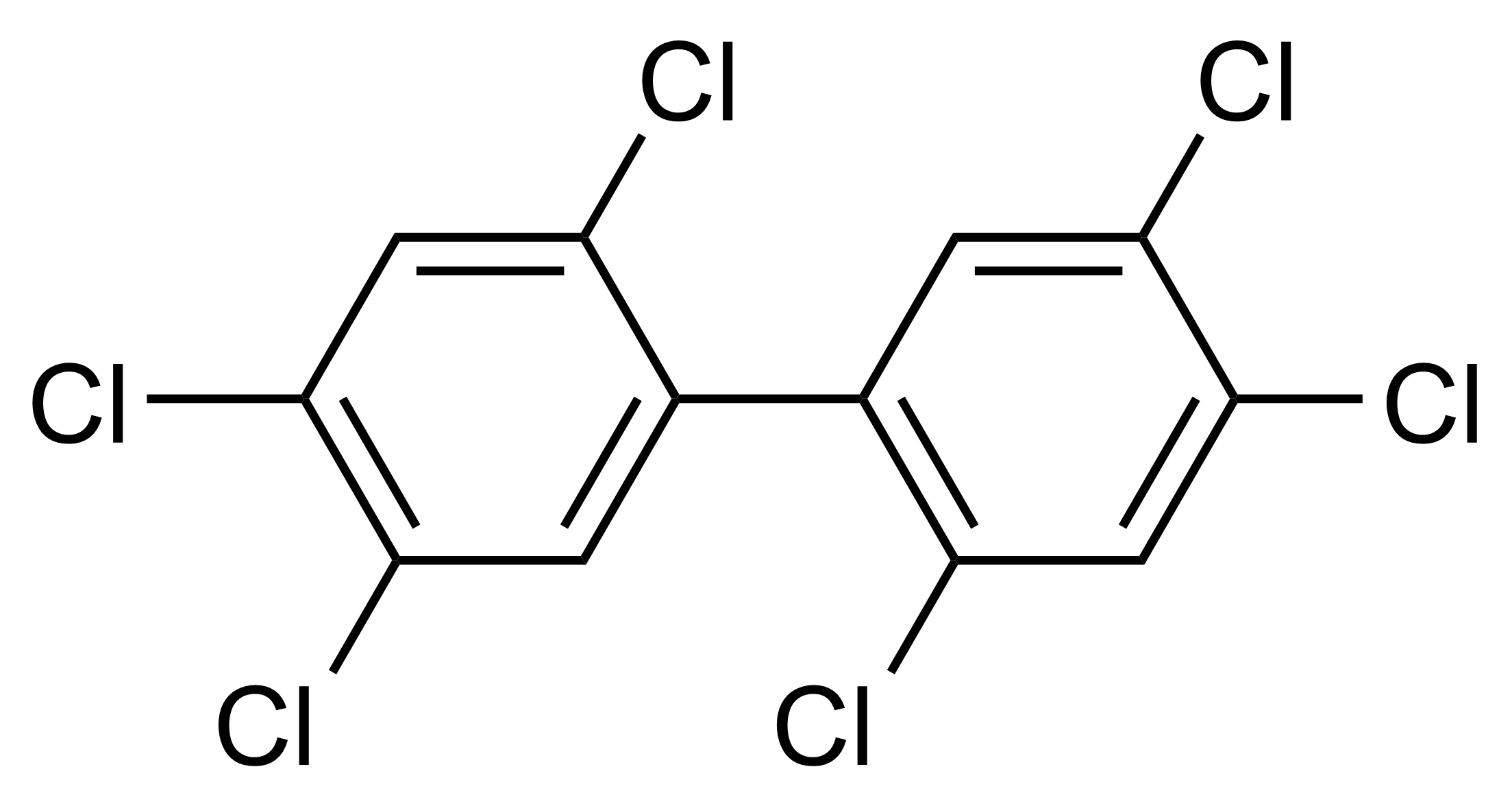 PCB 153 Reference Standard Molecular Structure PCB 153 (CAS 35065-27-1) reference standard molecular structure