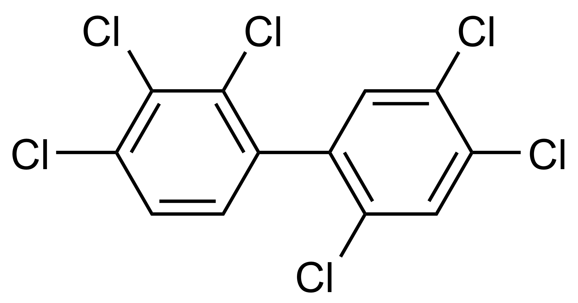 PCB 138 Reference Standard Molecule PCB 138 reference standard molecular structure for LC-MS and GC-MS calibration