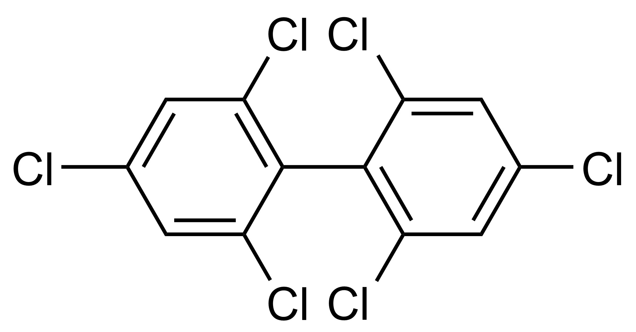 PCB 155 Reference Standard Molecular Structure (CAS 33979-03-2) PCB 155 molecular structure reference standard for GC-MS and LC-MS/MS quantification