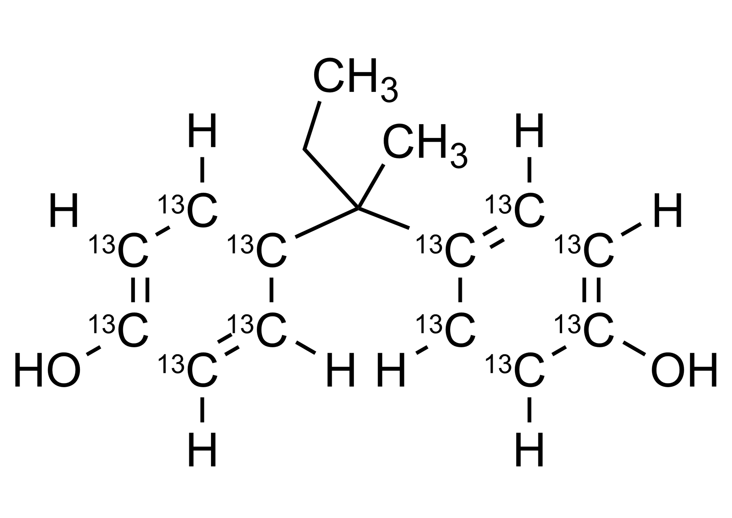 Bisphenol B 13C12 reference standard molecular structure Molecular structure of Bisphenol B 13C12 reference standard for LC-MS/MS