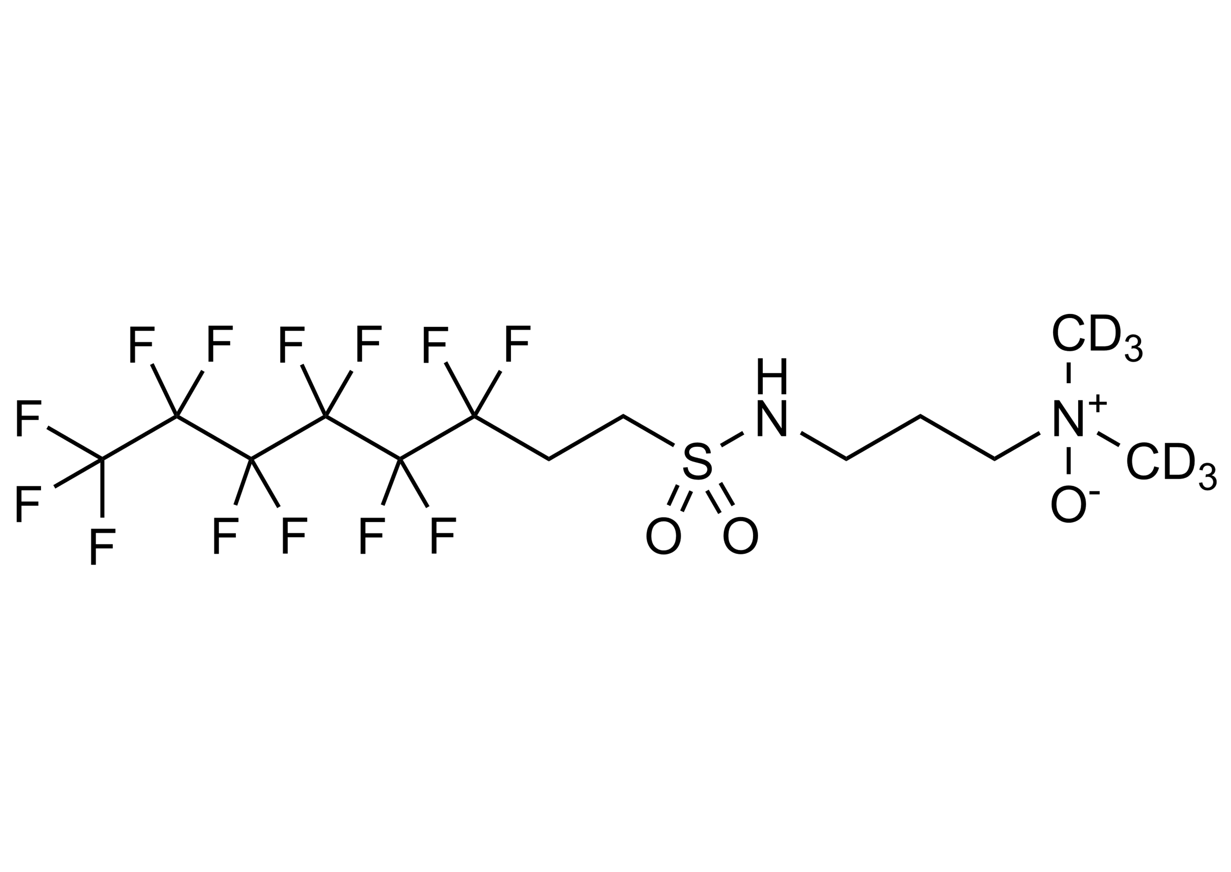 Capstone A D6 Reference Standard Structure Capstone A D6 molecular structure reference standard for LC-MS/MS and GC-MS calibration