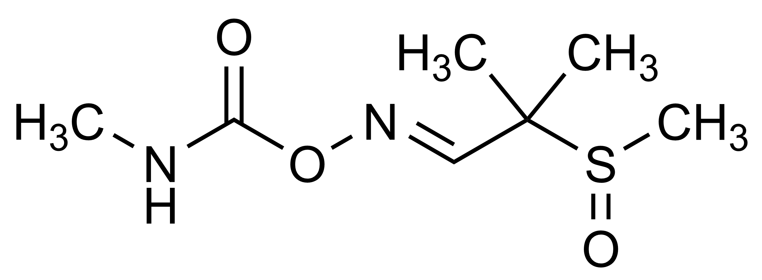 Aldicarb sulfoxide reference standard molecular structure (CAS 1646-87-3)