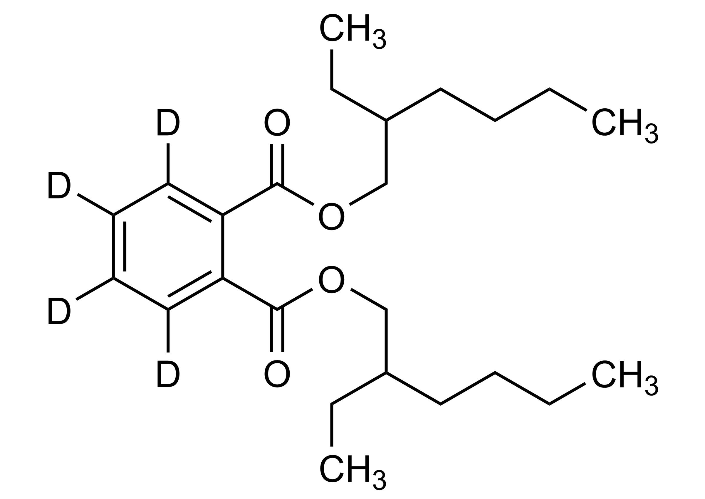 Di-(2-ethylhexyl) phthalate-D4 Reference Standard Structure Di-(2-ethylhexyl) phthalate-D4 molecular structure reference standard for LC-MS/MS and GC-MS