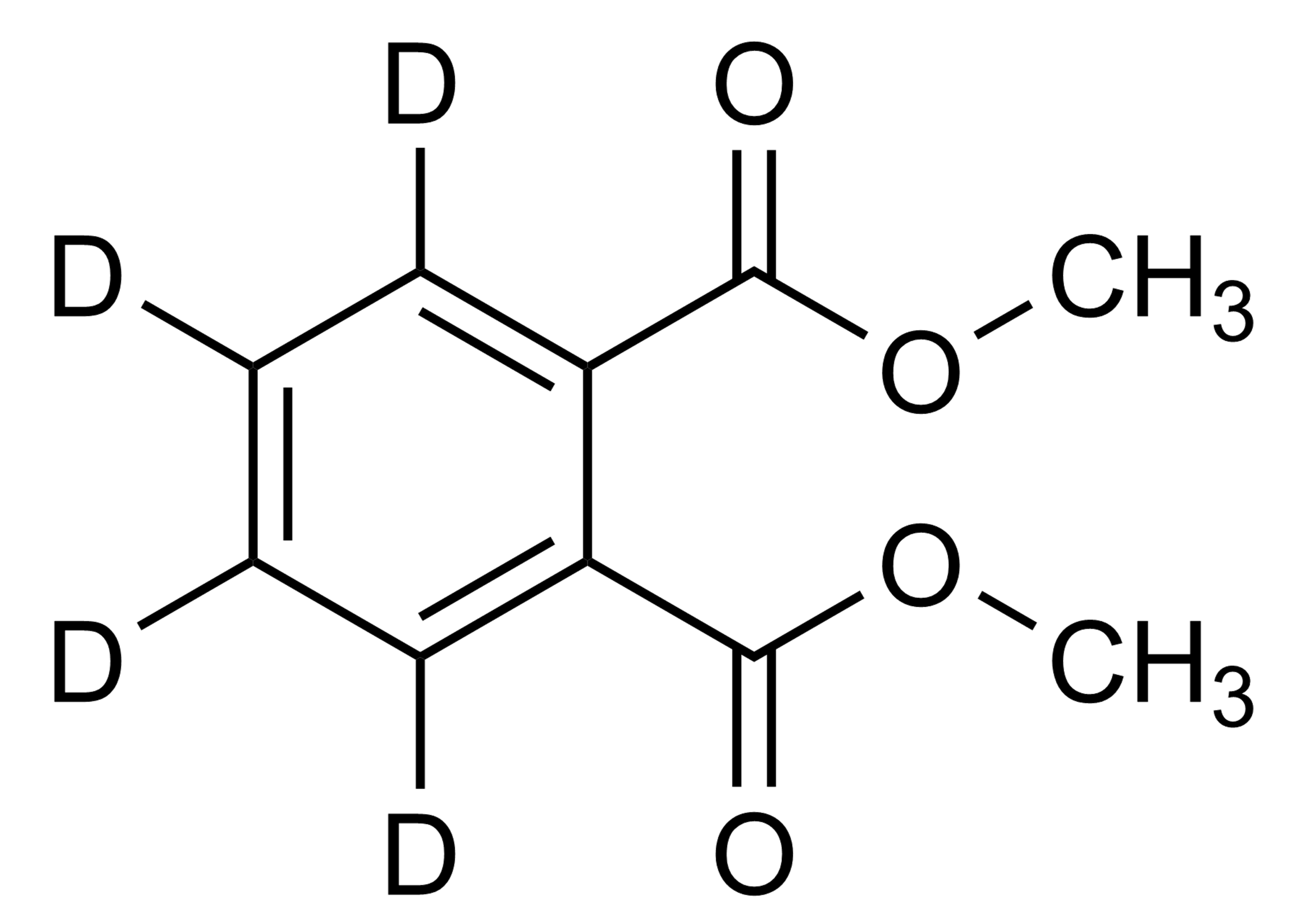 Dimethyl phthalate-D4 Reference Standard Structure Dimethyl phthalate-D4 molecular structure deuterated reference standard for LC-MS/MS and GC-MS
