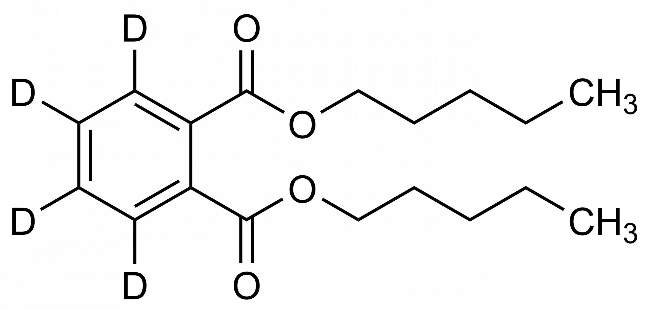 Di n pentyl phthalate D4 reference standard molecular structure