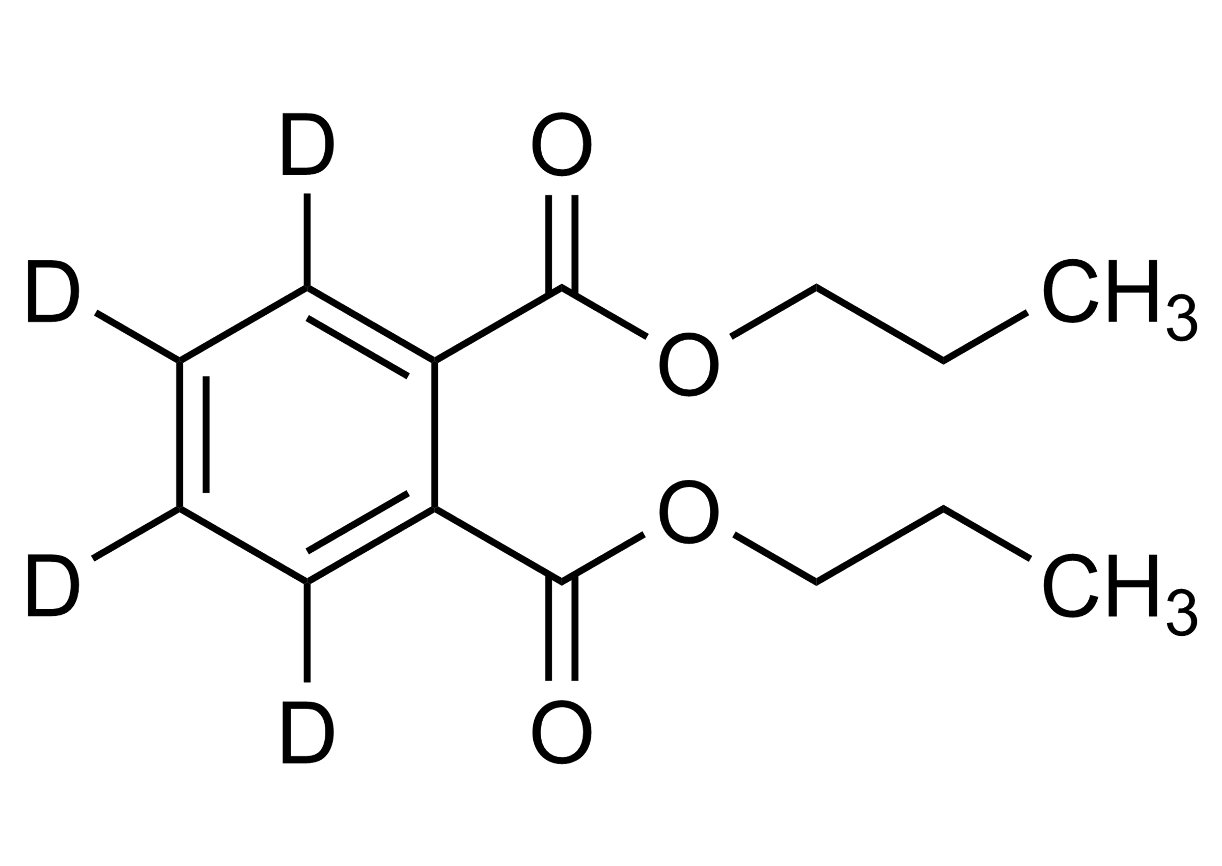 Di-n-propyl phthalate-D4 Reference Standard | CAS 358731-29-0 Di-n-propyl phthalate-D4 reference standard molecular structure, CAS 358731-29-0