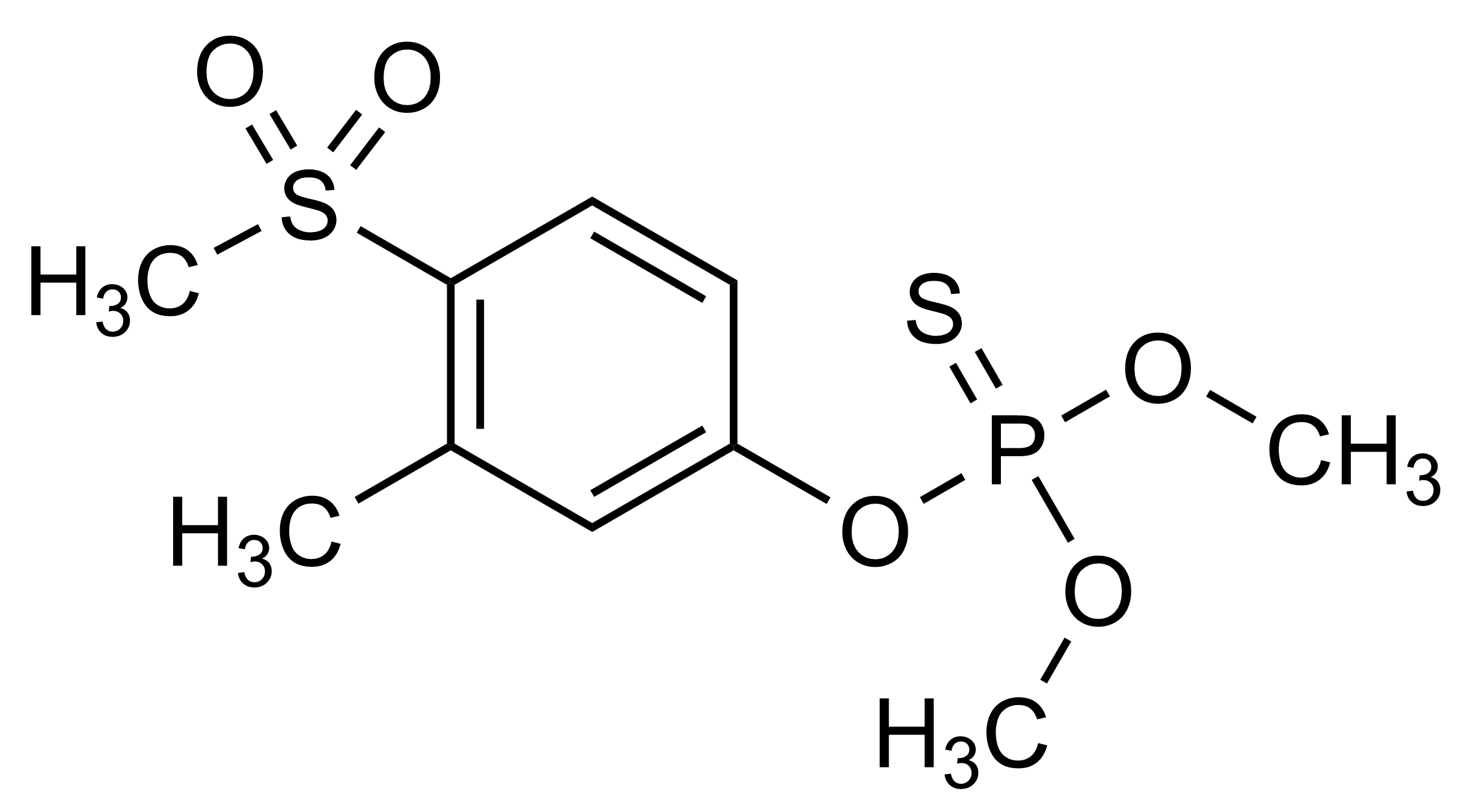Fenthion sulfone Reference Standard Molecular Structure Fenthion sulfone reference standard molecular structure (CAS 3761-42-0)