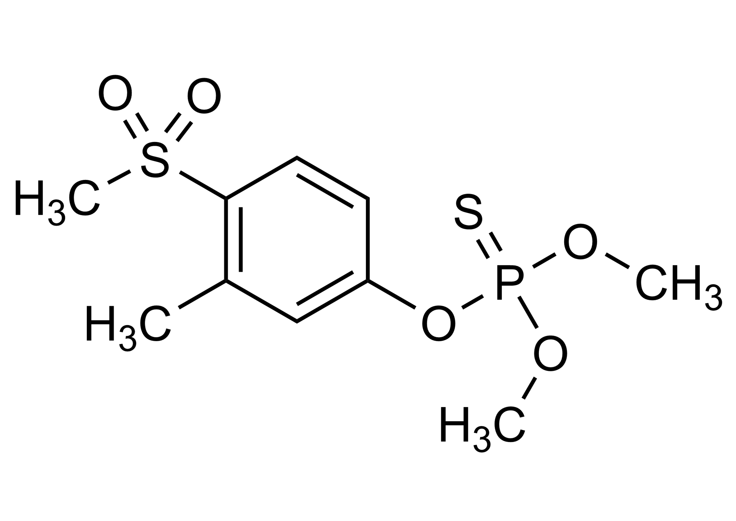 Fenthion sulfone Reference Standard Molecular Structure Fenthion sulfone reference standard molecular structure (CAS 3761-42-0)