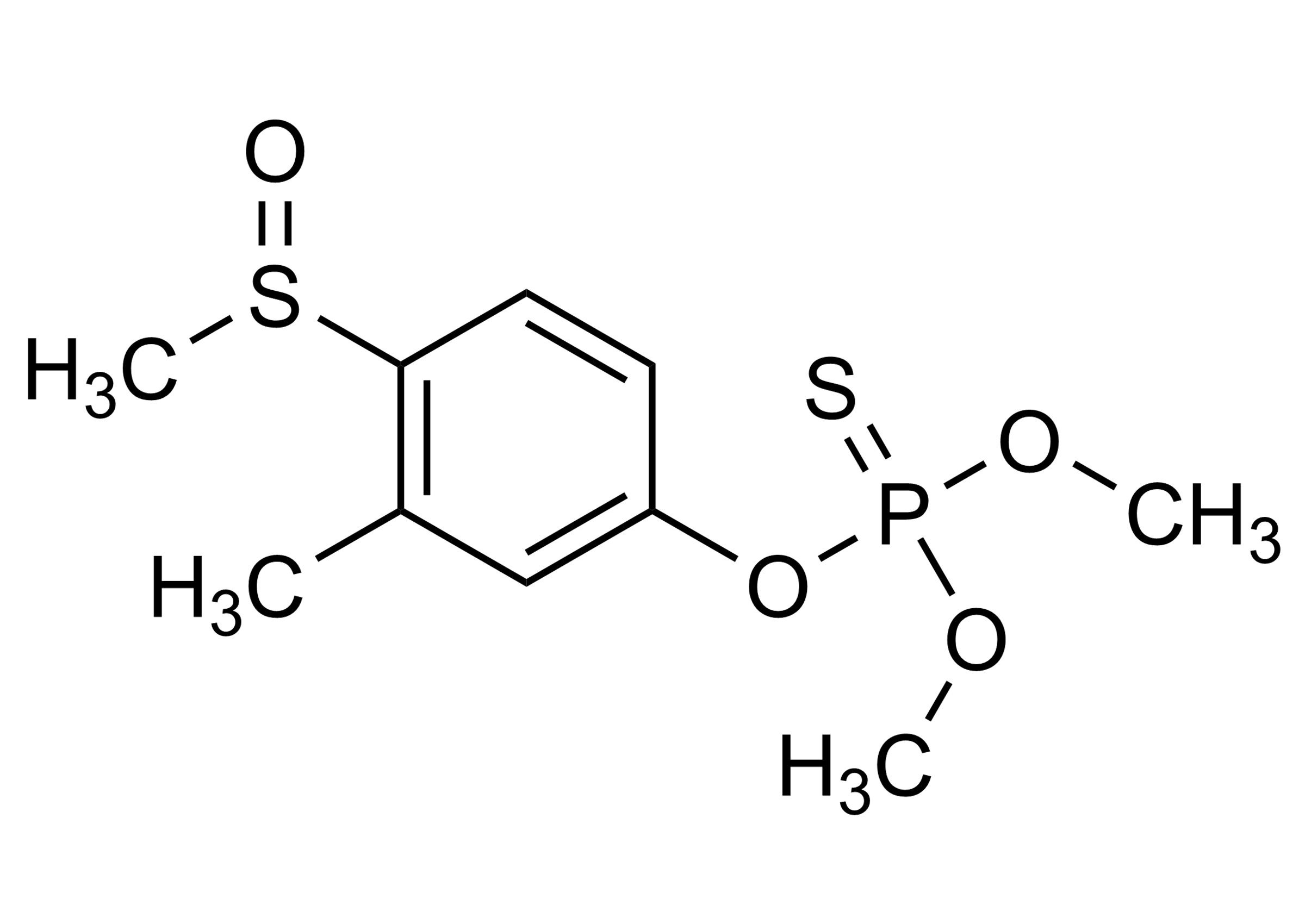 Fenthion sulfoxide Reference Standard Structure - WITEGA Fenthion sulfoxide molecular structure reference standard PS027