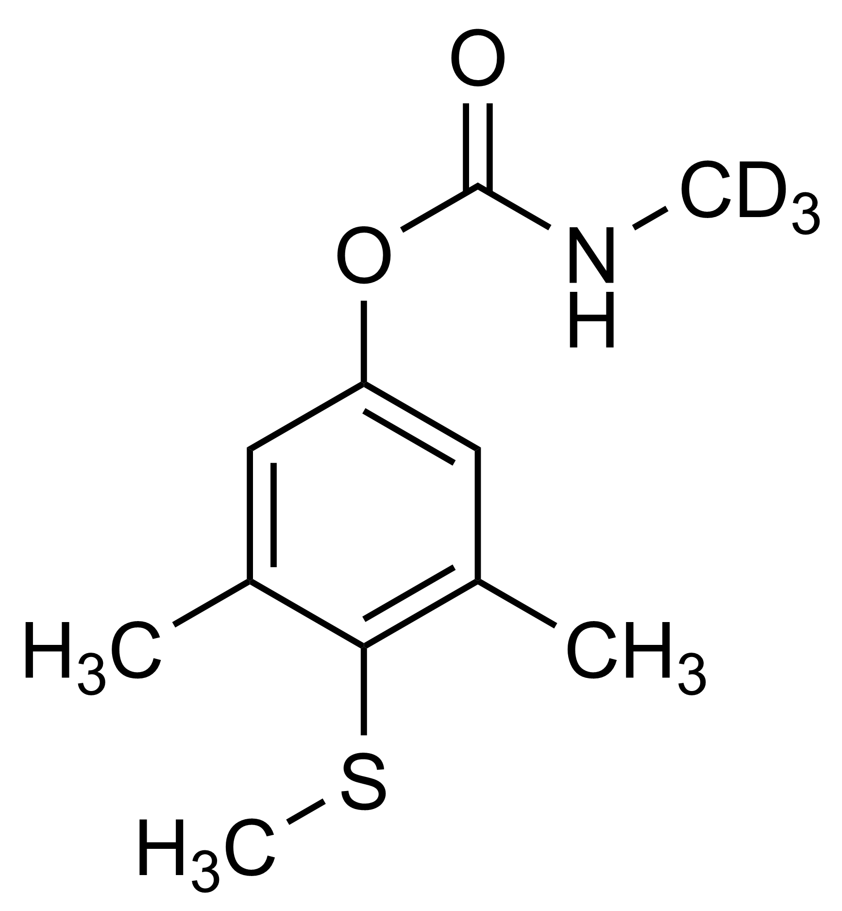 Methiocarb-D3 reference standard molecular structure for LC-MS/MS and GC-MS