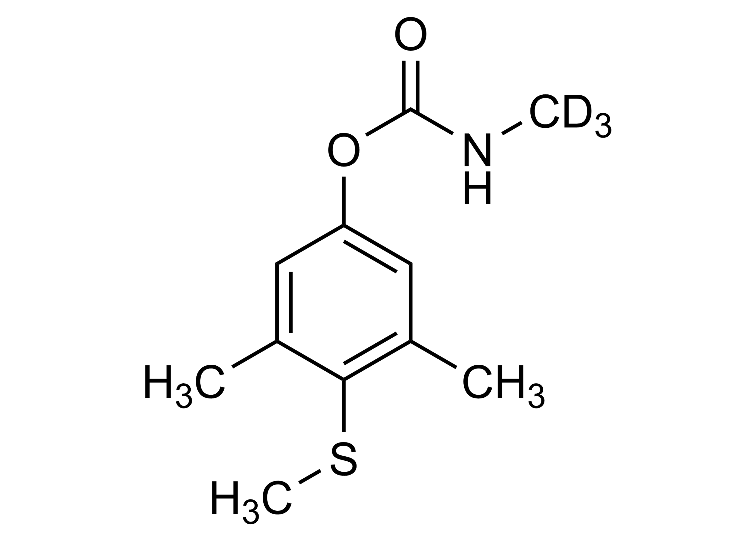 Methiocarb-D3 reference standard molecular structure for LC-MS/MS and GC-MS