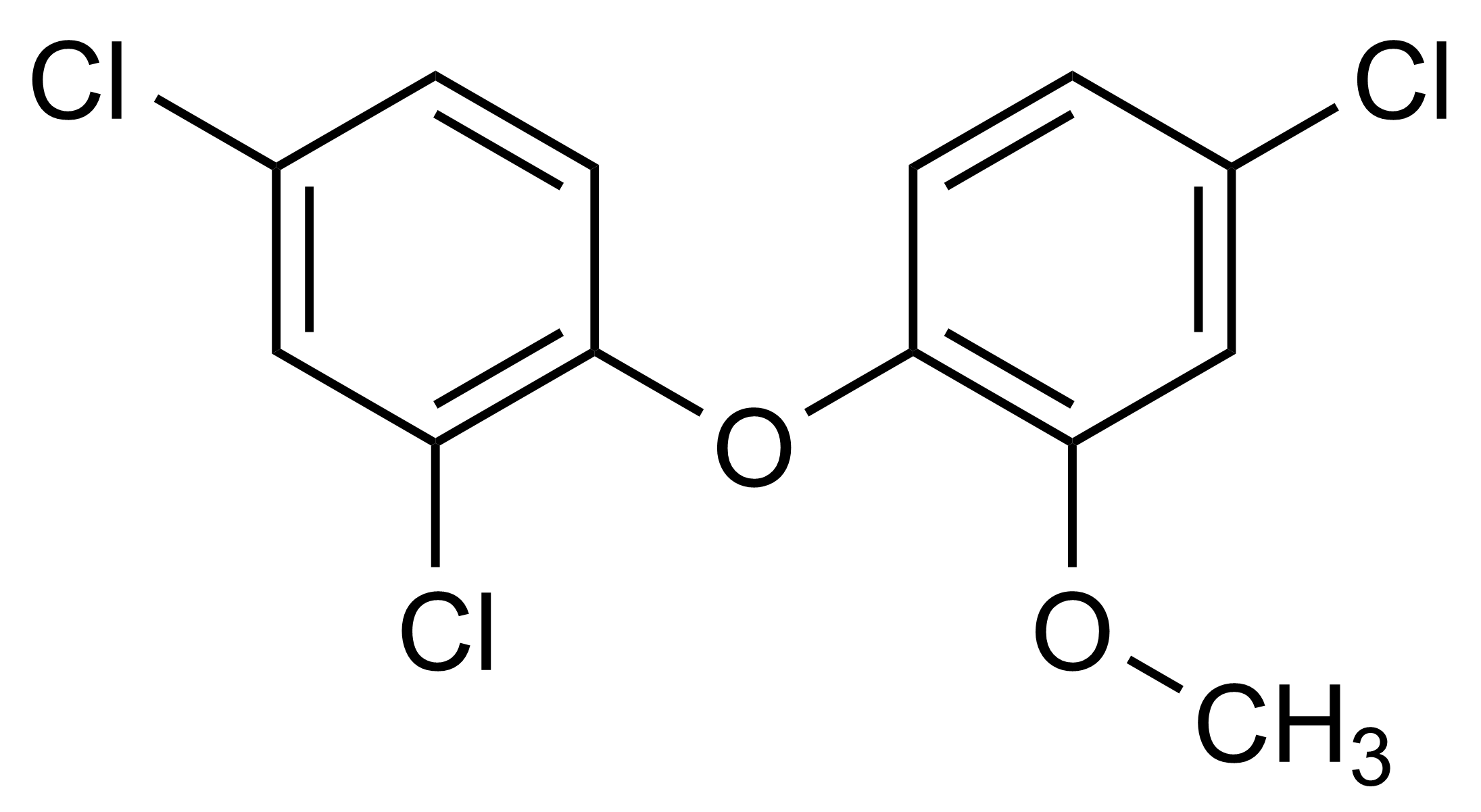 Methyl Triclosan Reference Standard Structure CAS 4640-01-1 Methyl Triclosan reference standard molecular structure (CAS 4640-01-1)