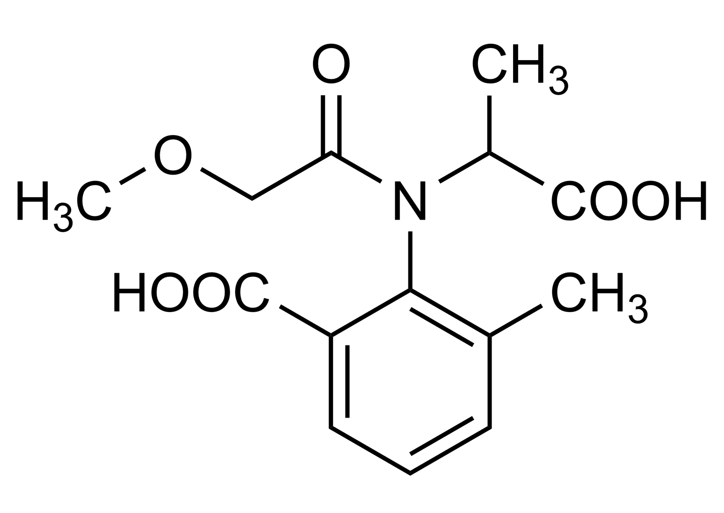 Metalaxyl Metabolite CGA 108906 Reference Standard Structure | CAS 104390-56-9 Metalaxyl Metabolite CGA 108906 reference standard molecular structure (CAS 104390-56-9)