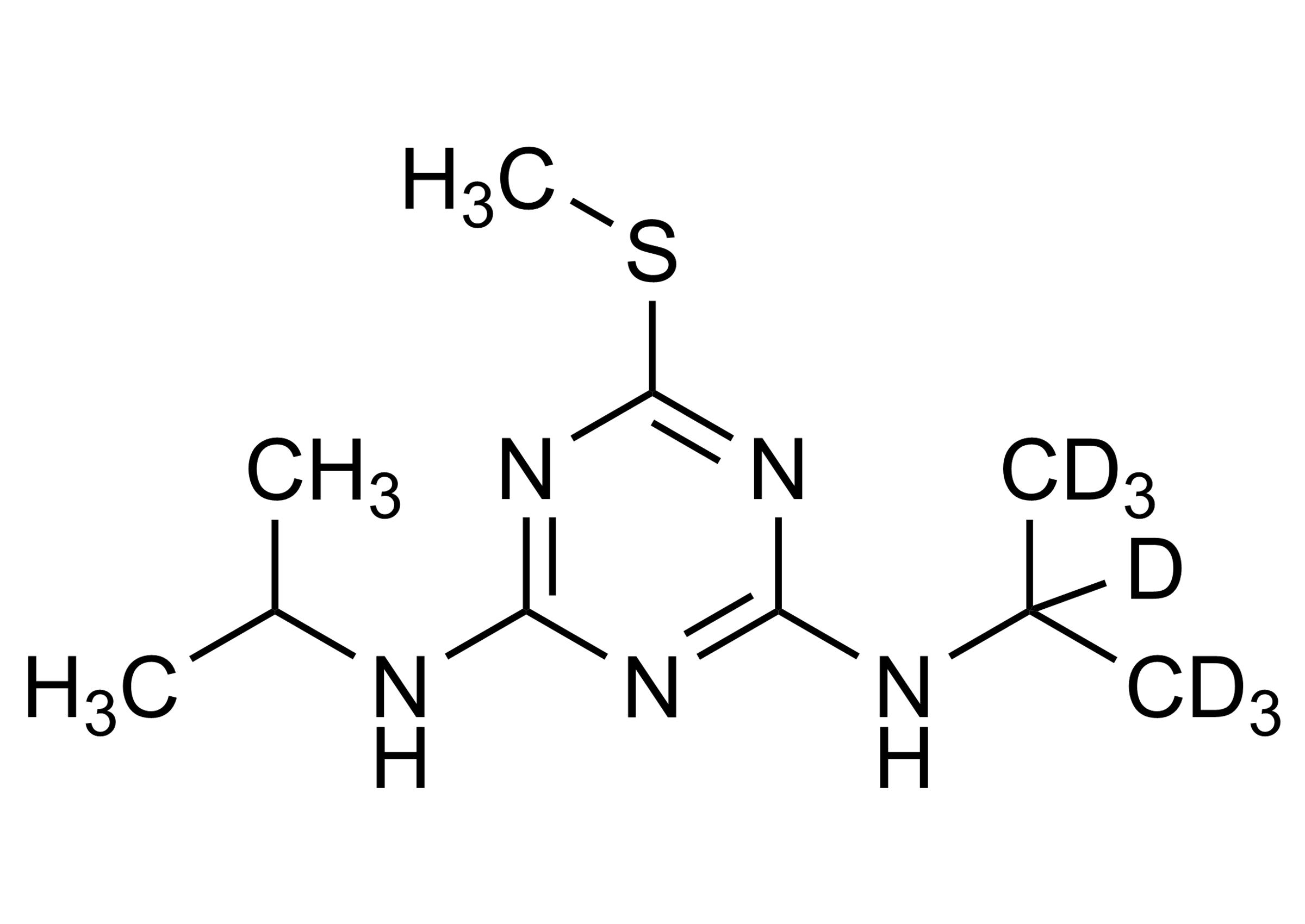 Prometryn-D7 reference standard molecular structure for LC-MS/MS and GC-MS calibration