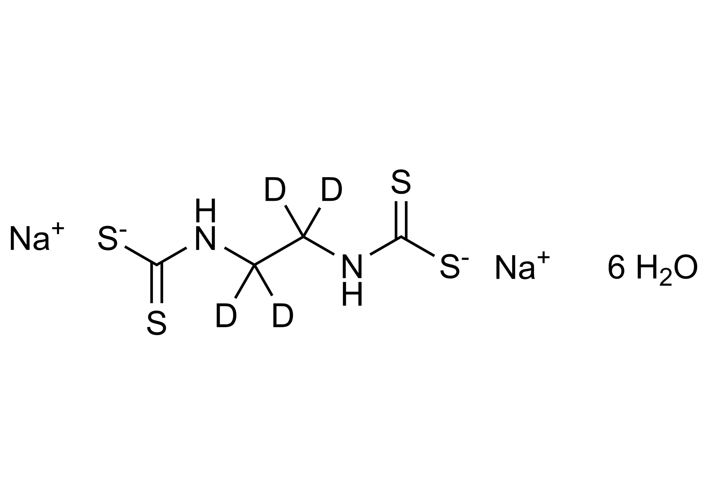 Nabam D4 Reference Standard Molecular Structure Molecular structure of Nabam D4 reference standard for LC-MS/MS and GC-MS calibration
