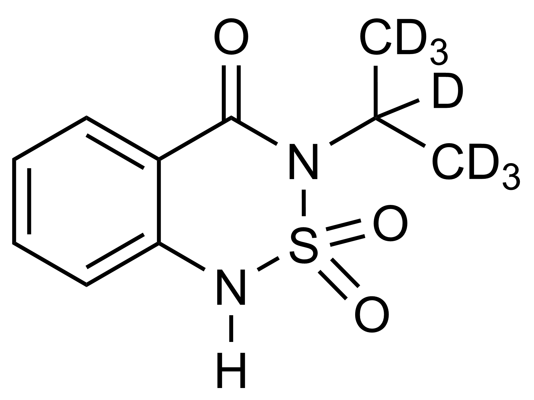 Bentazon-D7 reference standard molecular structure for LC-MS/MS and GC-MS calibration